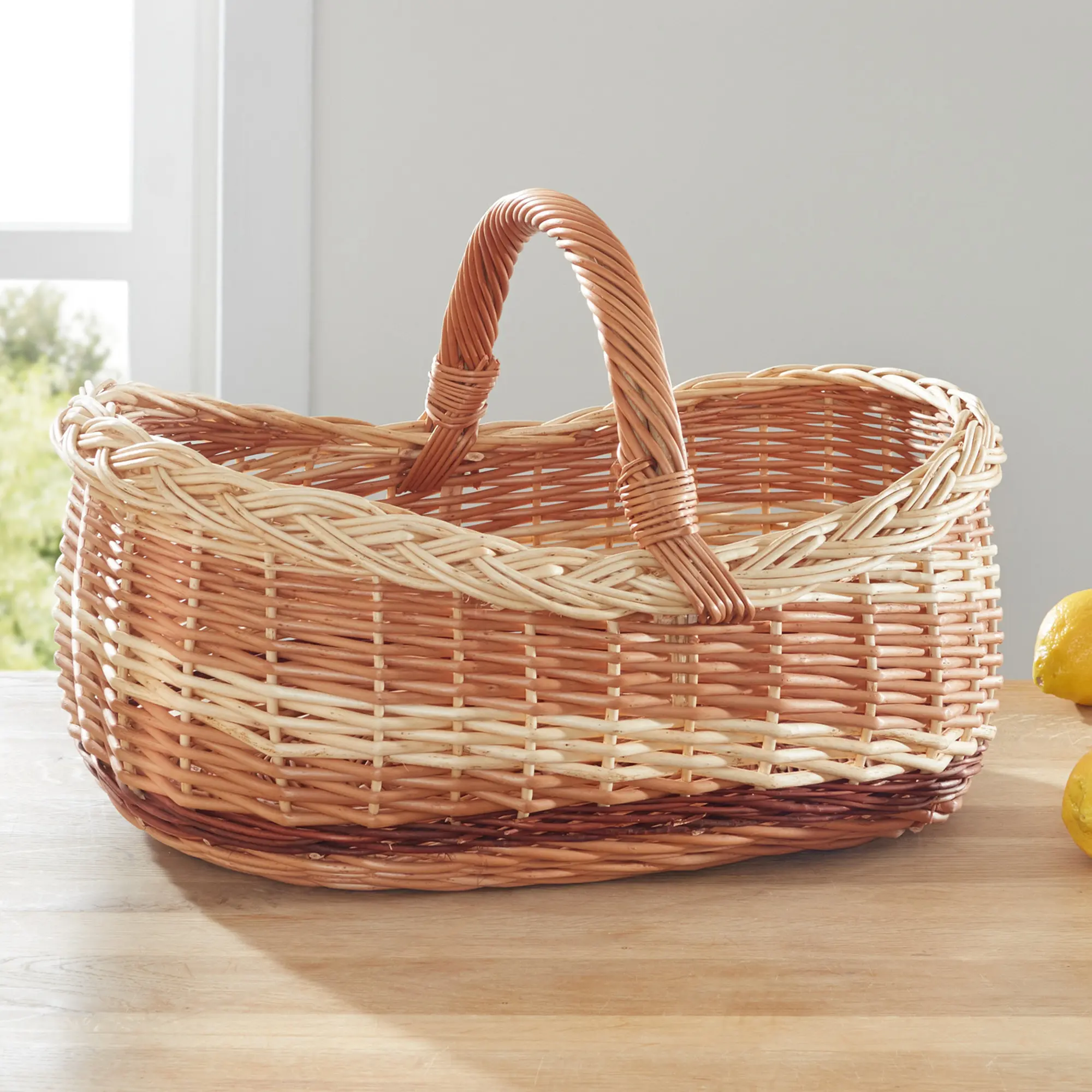 Einkaufskorb "Farbenmix"  im Frank Flechtwaren Online Shop kaufen