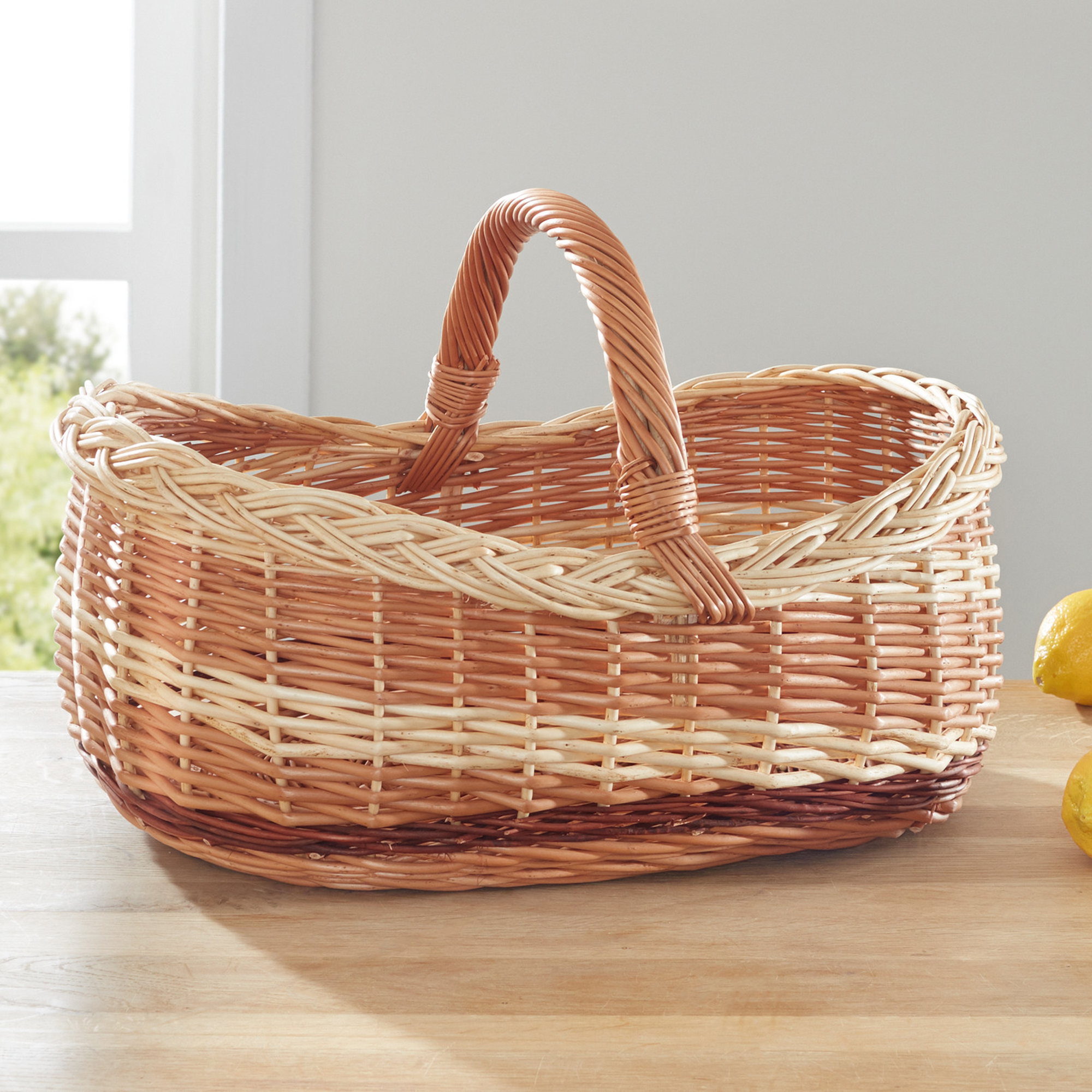 Acheter Panier à courses "mix de couleurs"  dans la boutique en ligne de Frank Flechtwaren