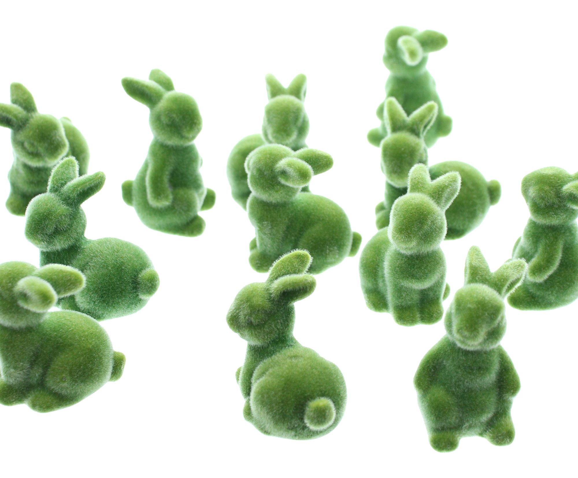 Mini-Hase "Moos", 12er Set  im Frank Flechtwaren Online Shop für Ostern kaufen