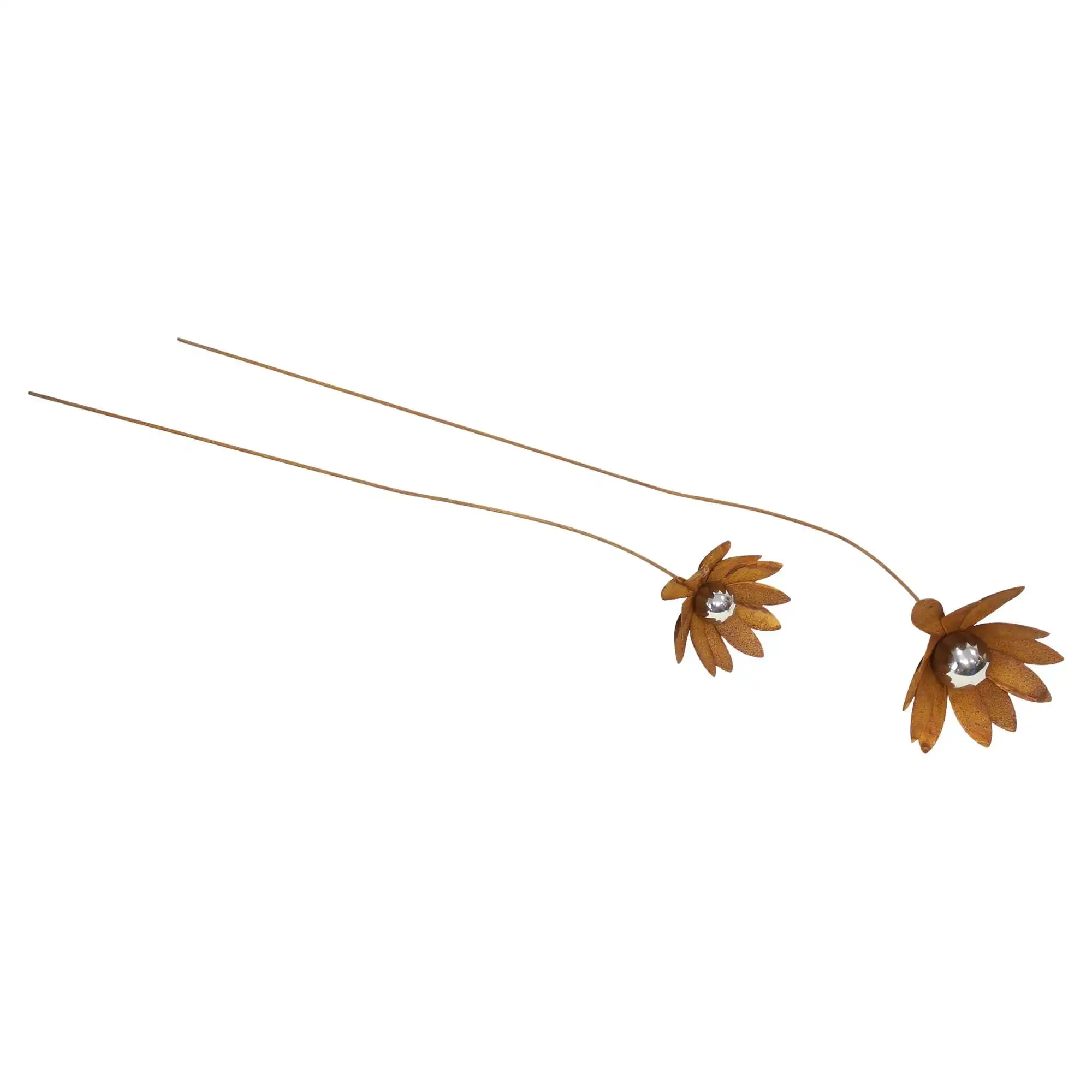 Gartenstecker "Blume", 2er Set  im Frank Flechtwaren Online Shop für Gartenstecker kaufen