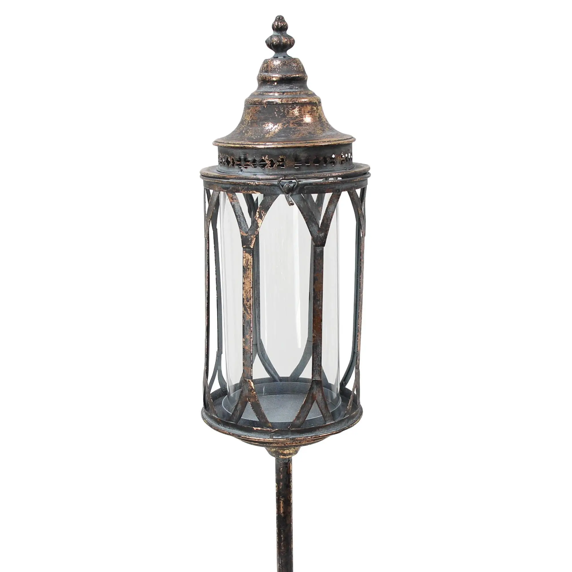 Stand-Laterne "Metallic Vintage"  im Frank Flechtwaren Online Shop für Laternen kaufen