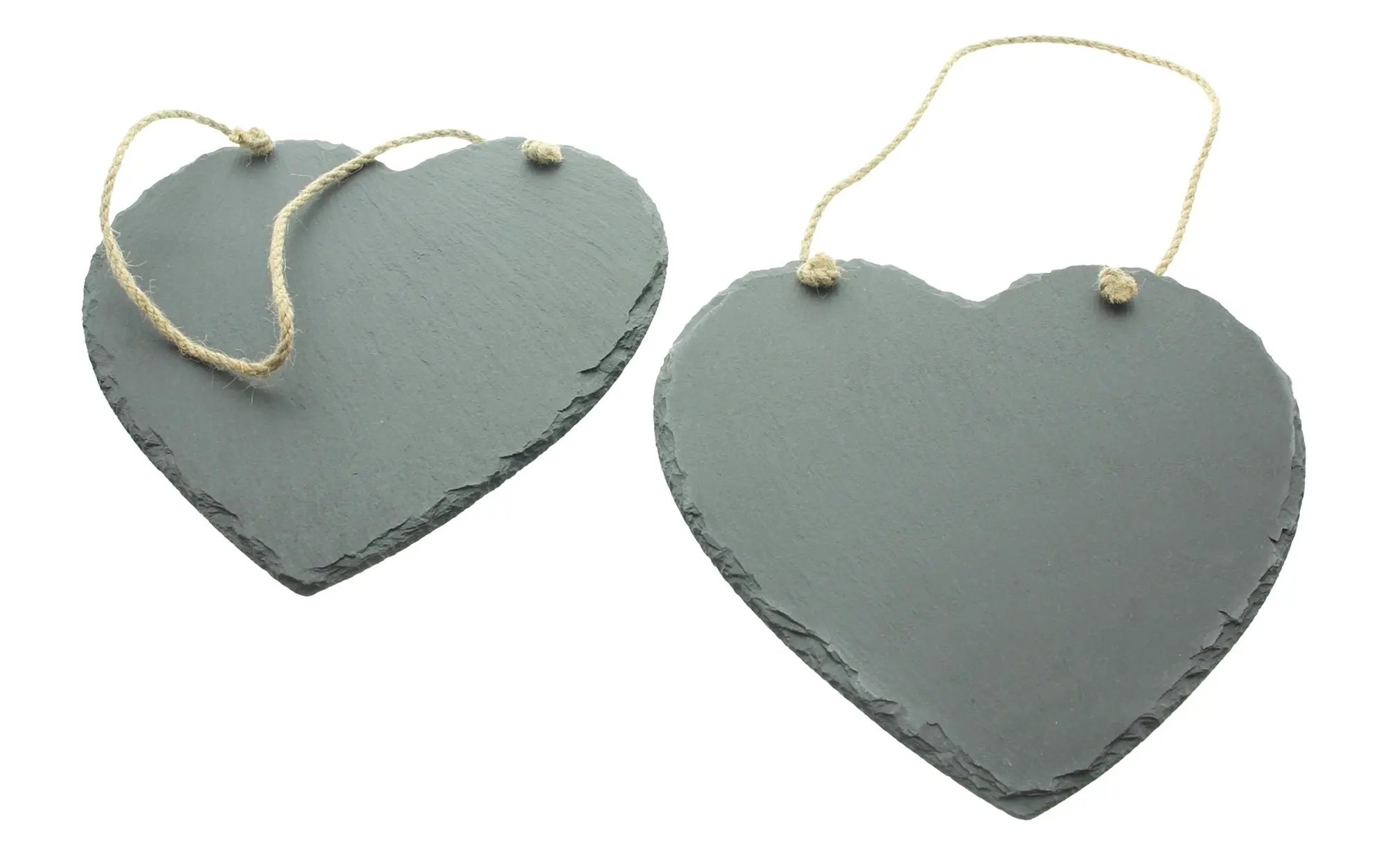 Herzhänger "Schiefer", 2er Set  im Frank Flechtwaren Online Shop für Gerade eingetroffen kaufen