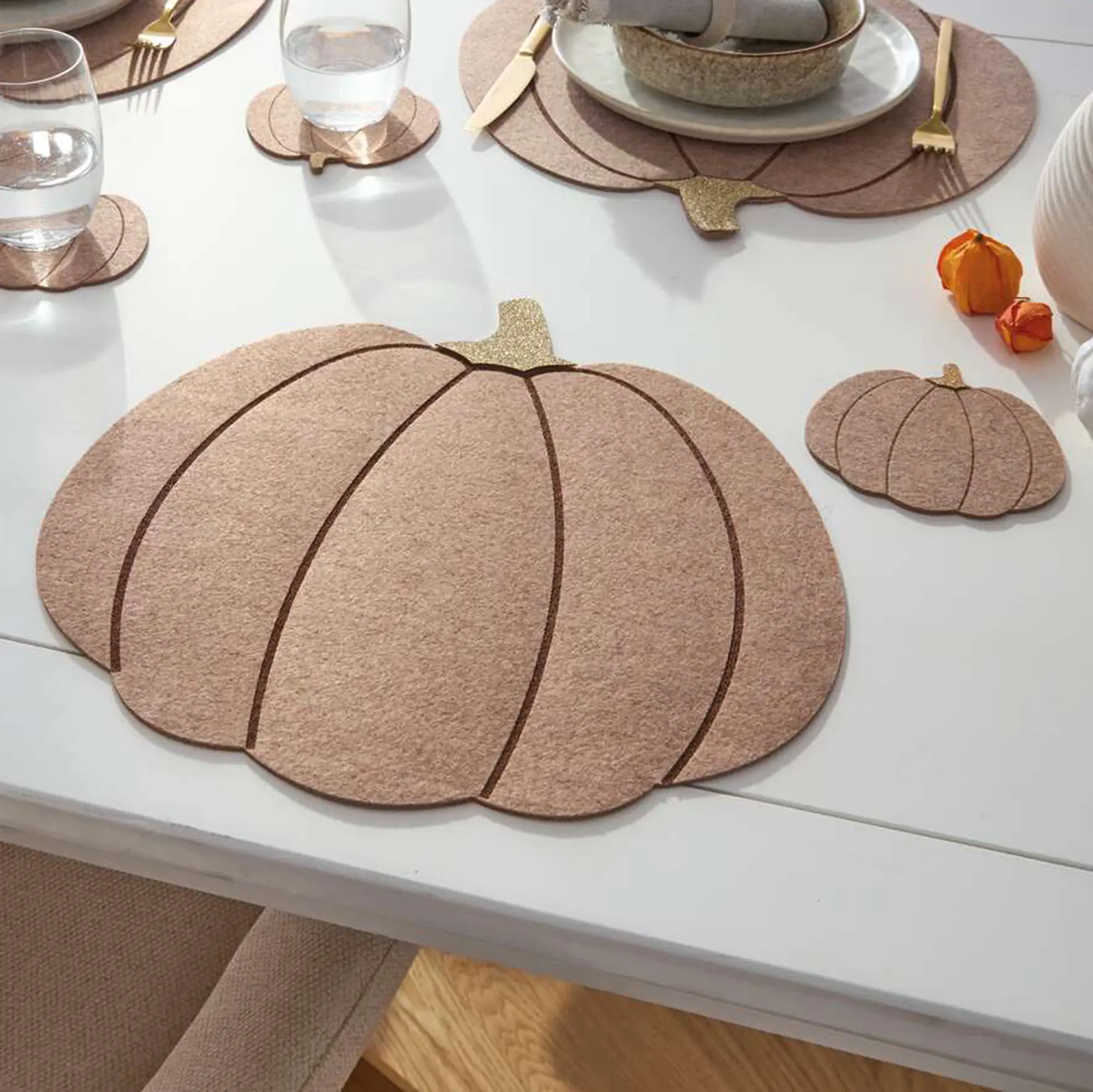 Tischset "Kürbis", 8tlg.  im Frank Flechtwaren Online Shop kaufen