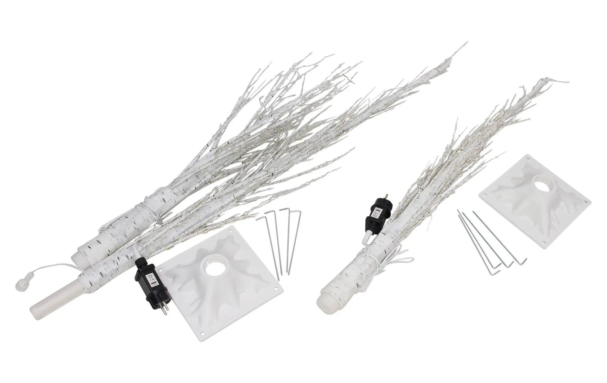 LED-Tanne "White Christmas", 2er Set  im Frank Flechtwaren Online Shop für Titelserie Weihnachten kaufen