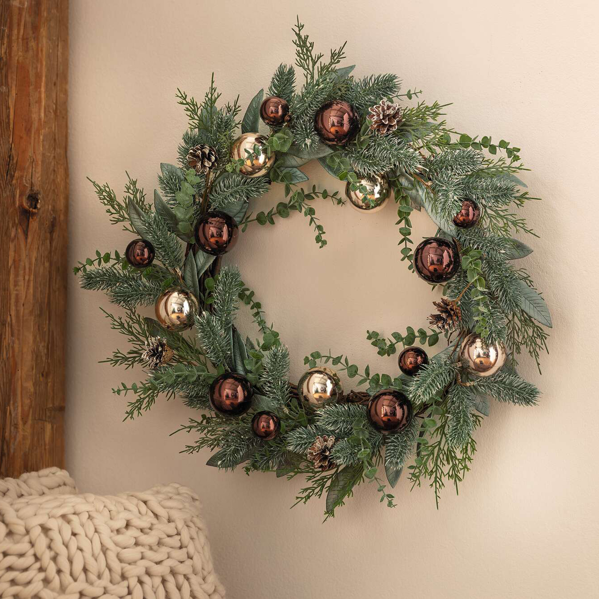 Kranz "Glanzkugeln"  im Frank Flechtwaren Online Shop kaufen