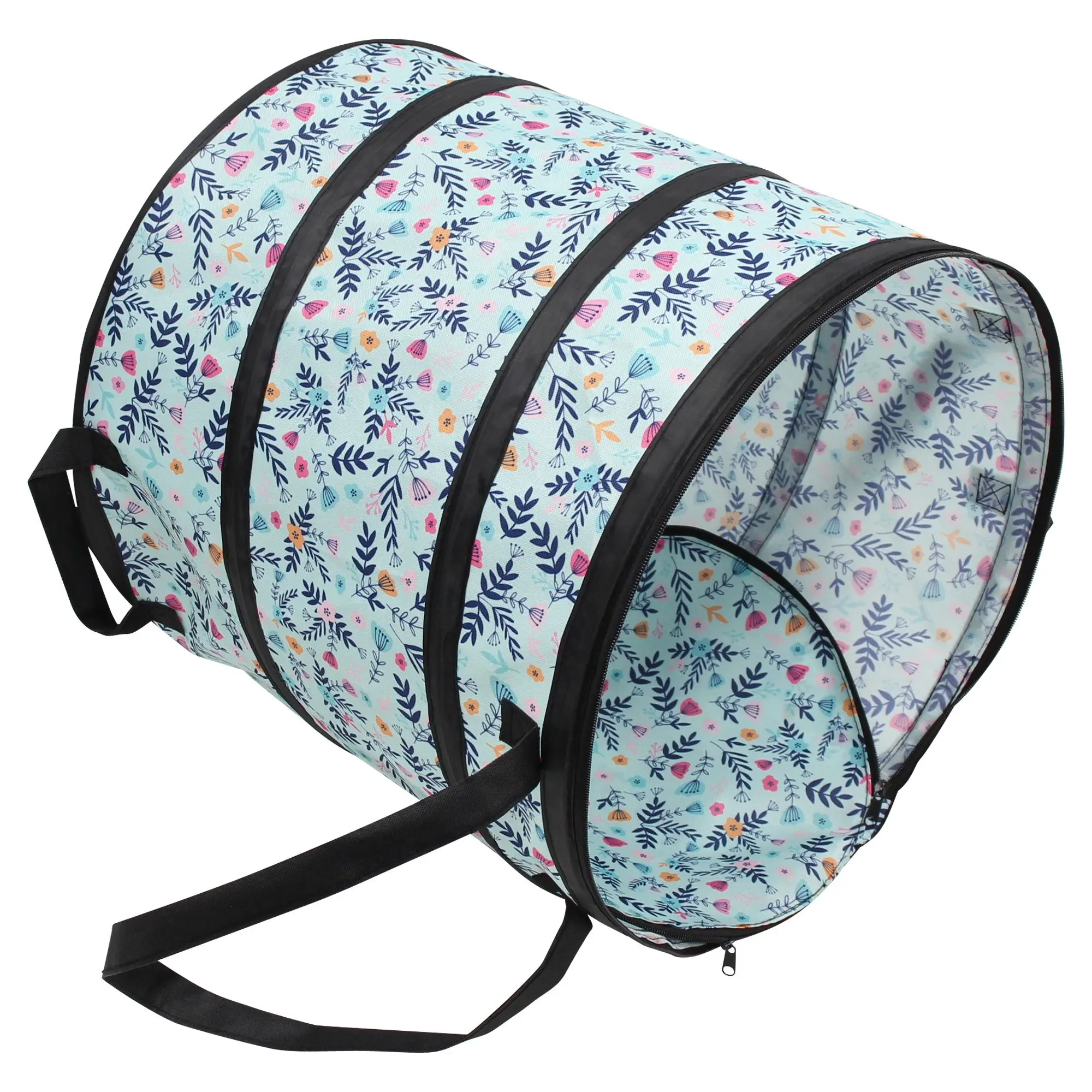 Pop-up-Laubsammler "Floral"  im Frank Flechtwaren Online Shop für Ab ins Beet kaufen