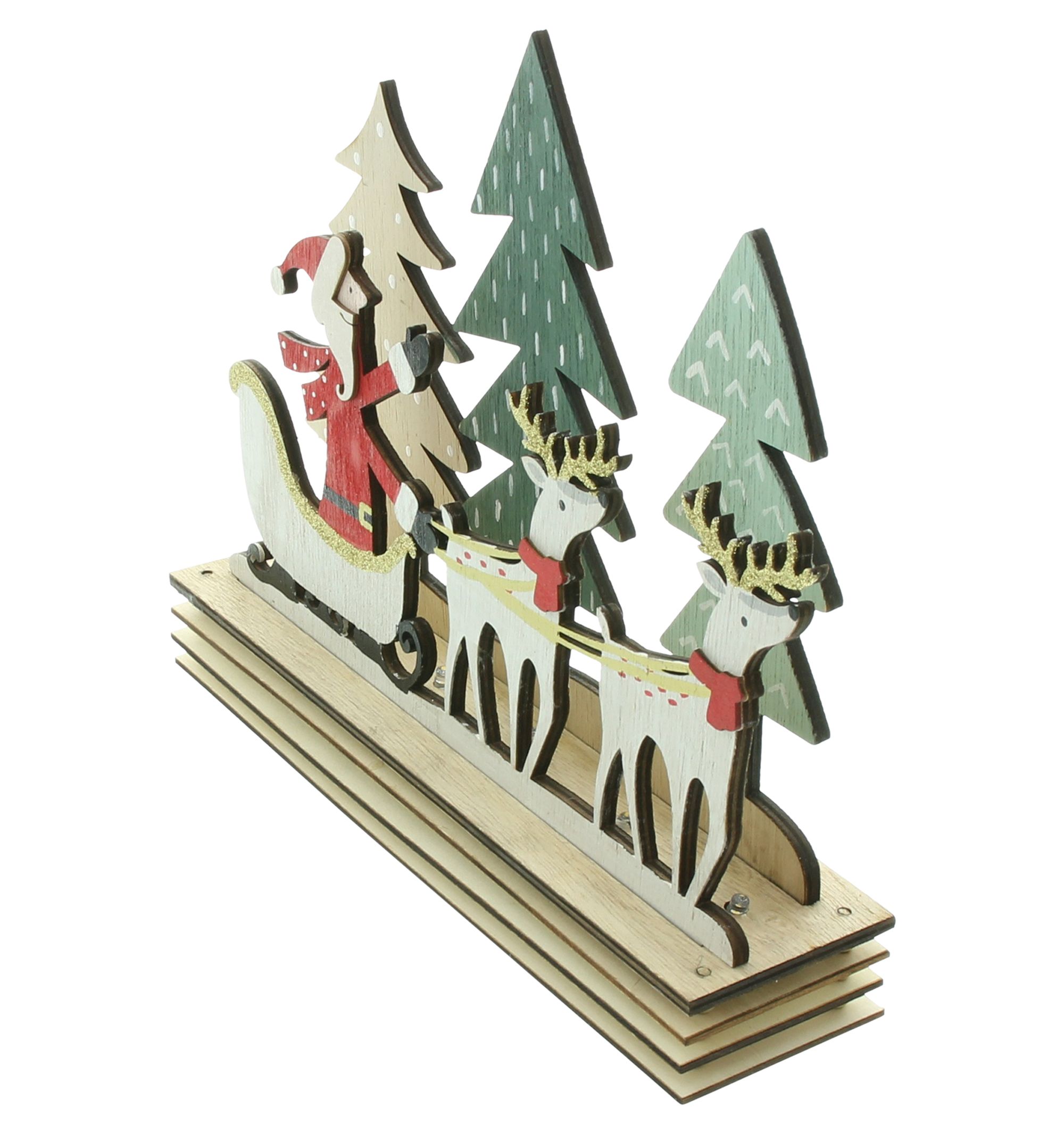 LED-Board "Santa mit Schlitten" im Frank Flechtwaren Online Shop für Weihnachten kaufen LED-Board "Santa mit Schlitten" im Frank Flechtwaren Online Shop für Weihnachten kaufen