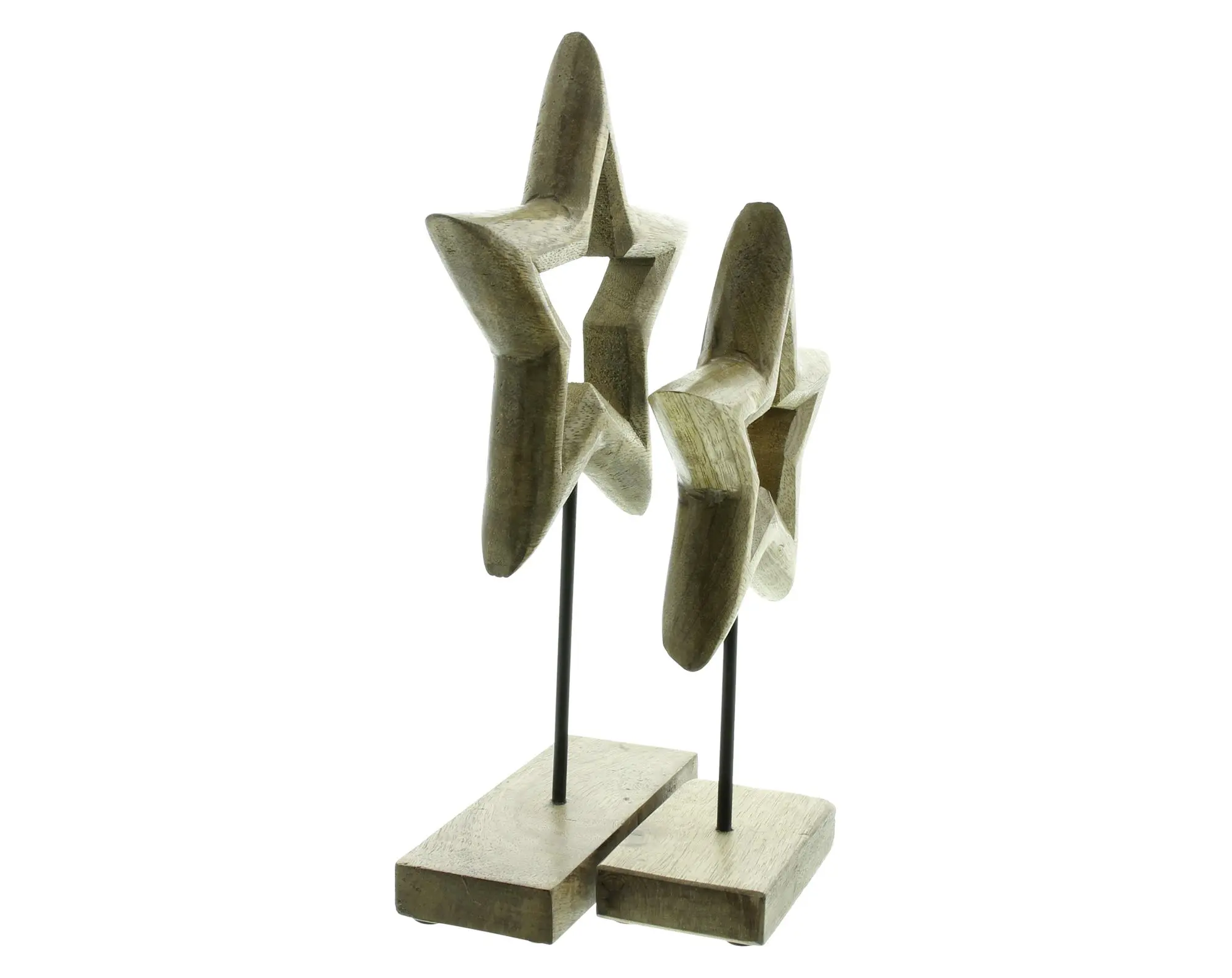Weihnachtsdeko "Stern", 2er Set  im Frank Flechtwaren Online Shop für Sterne kaufen