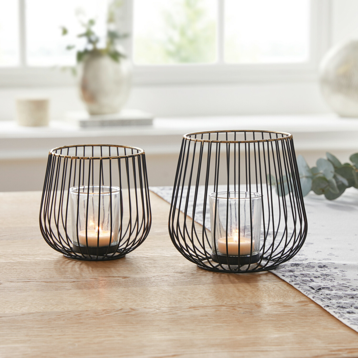 Windlicht "Modern", 2er Set  im Frank Flechtwaren Online Shop kaufen