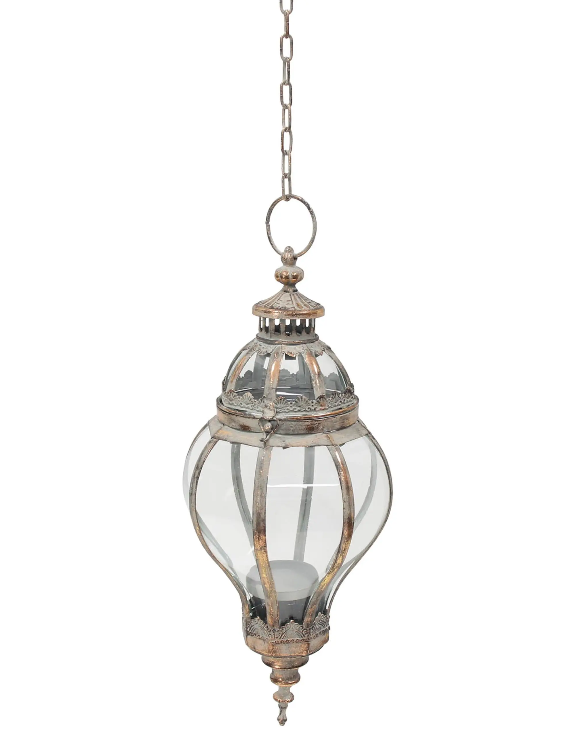 Hänge-Laterne "Metallic Vintage"  im Frank Flechtwaren Online Shop für Laternen kaufen