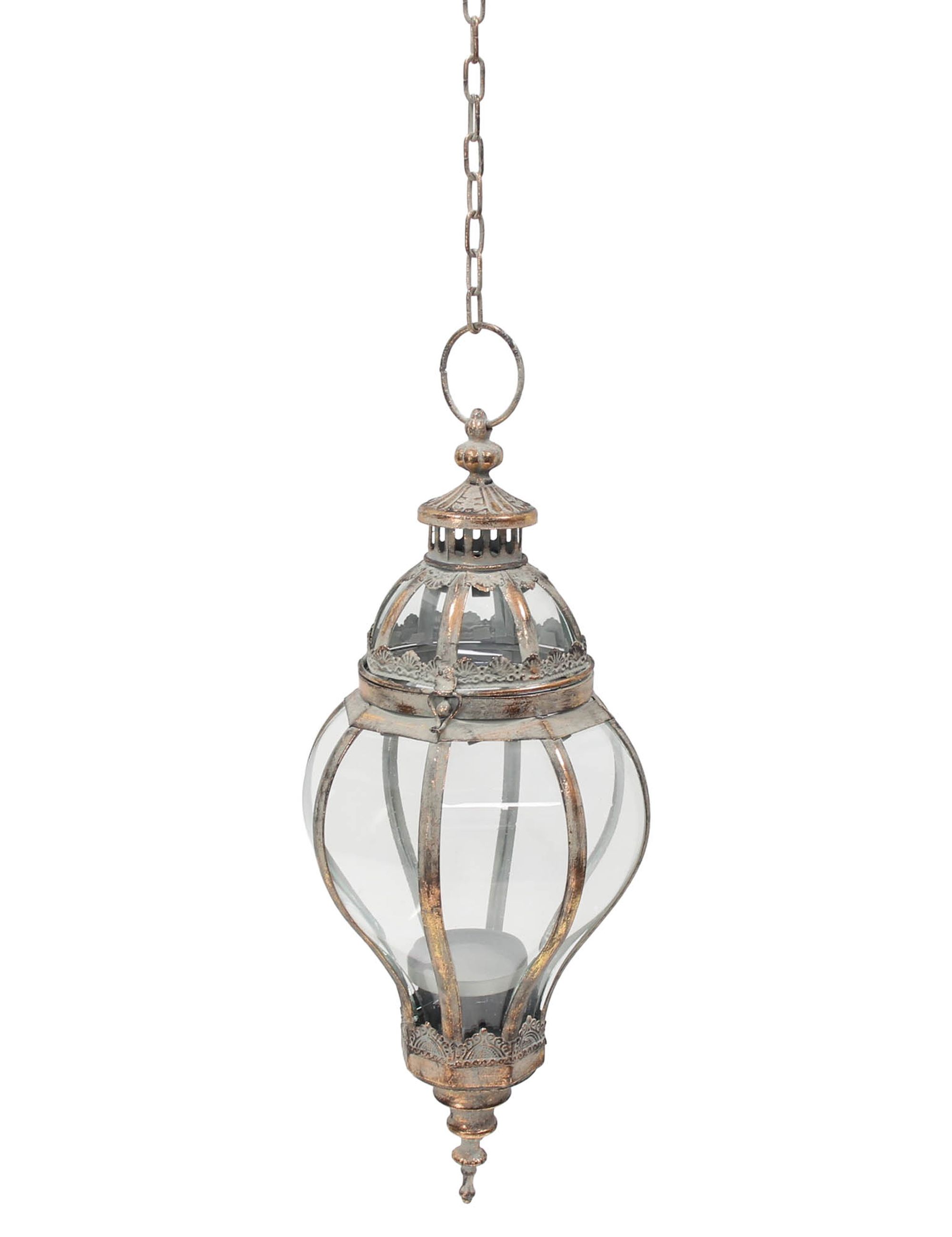 Hänge-Laterne "Metallic Vintage"  im Frank Flechtwaren Online Shop für Laternen kaufen