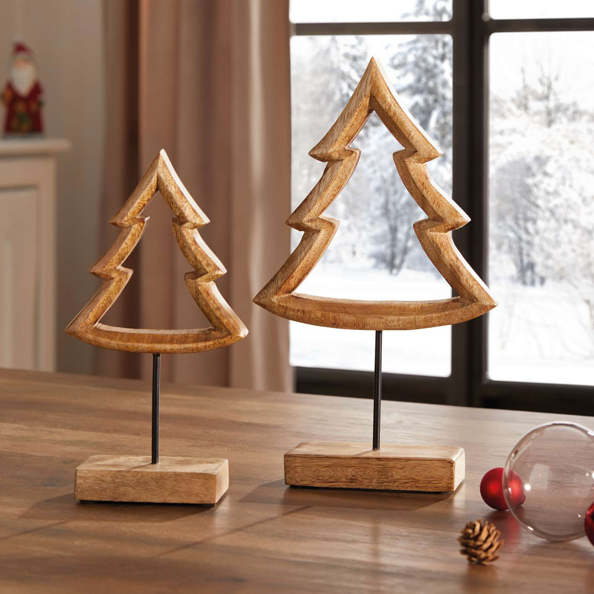 Weihnachtsdeko "Tanne", 2er Set  im Frank Flechtwaren Online Shop kaufen