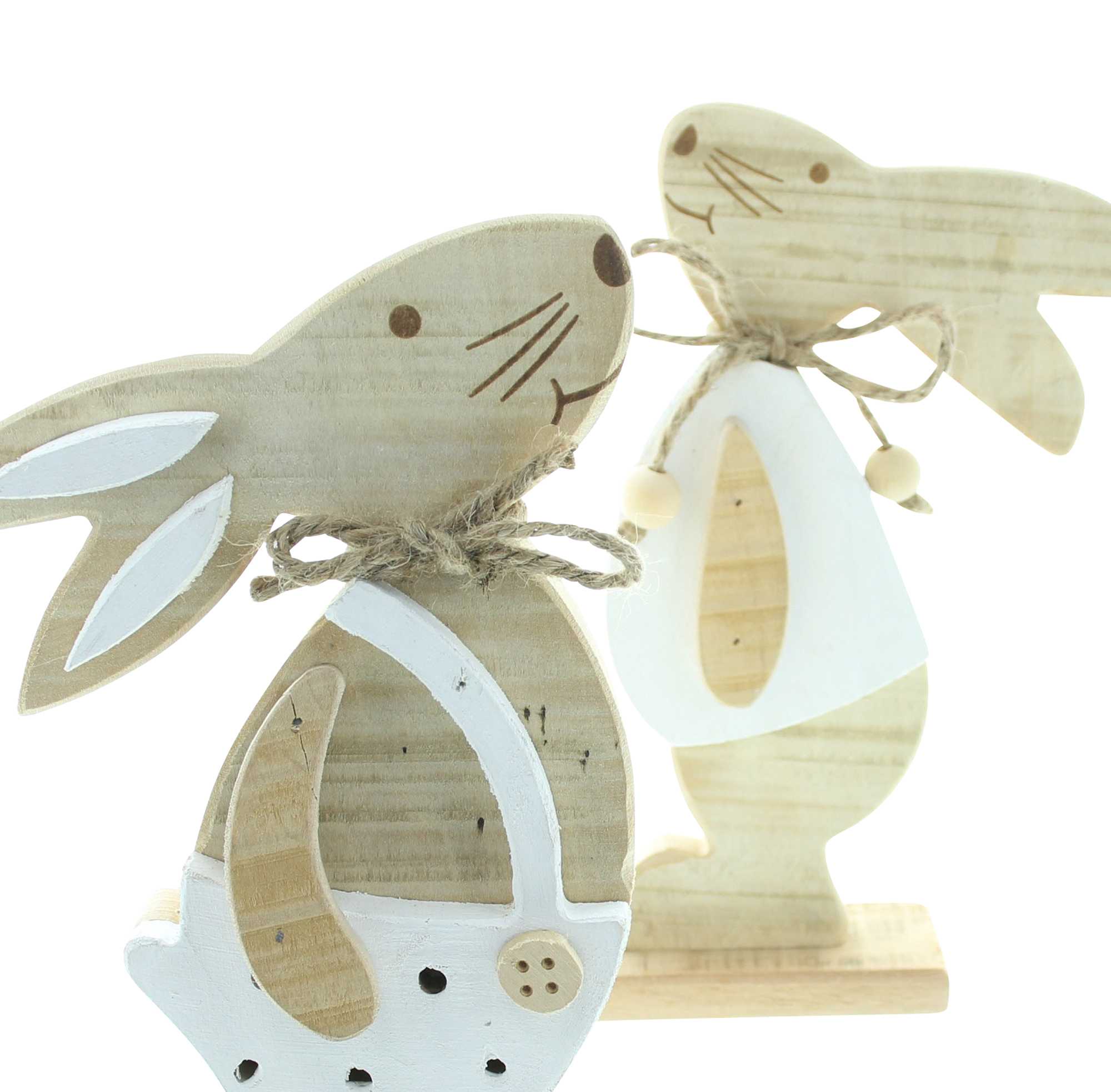 Hase "Hansi &amp; Franzi", 2er Set  im Frank Flechtwaren Online Shop für Hasen &amp; Co kaufen