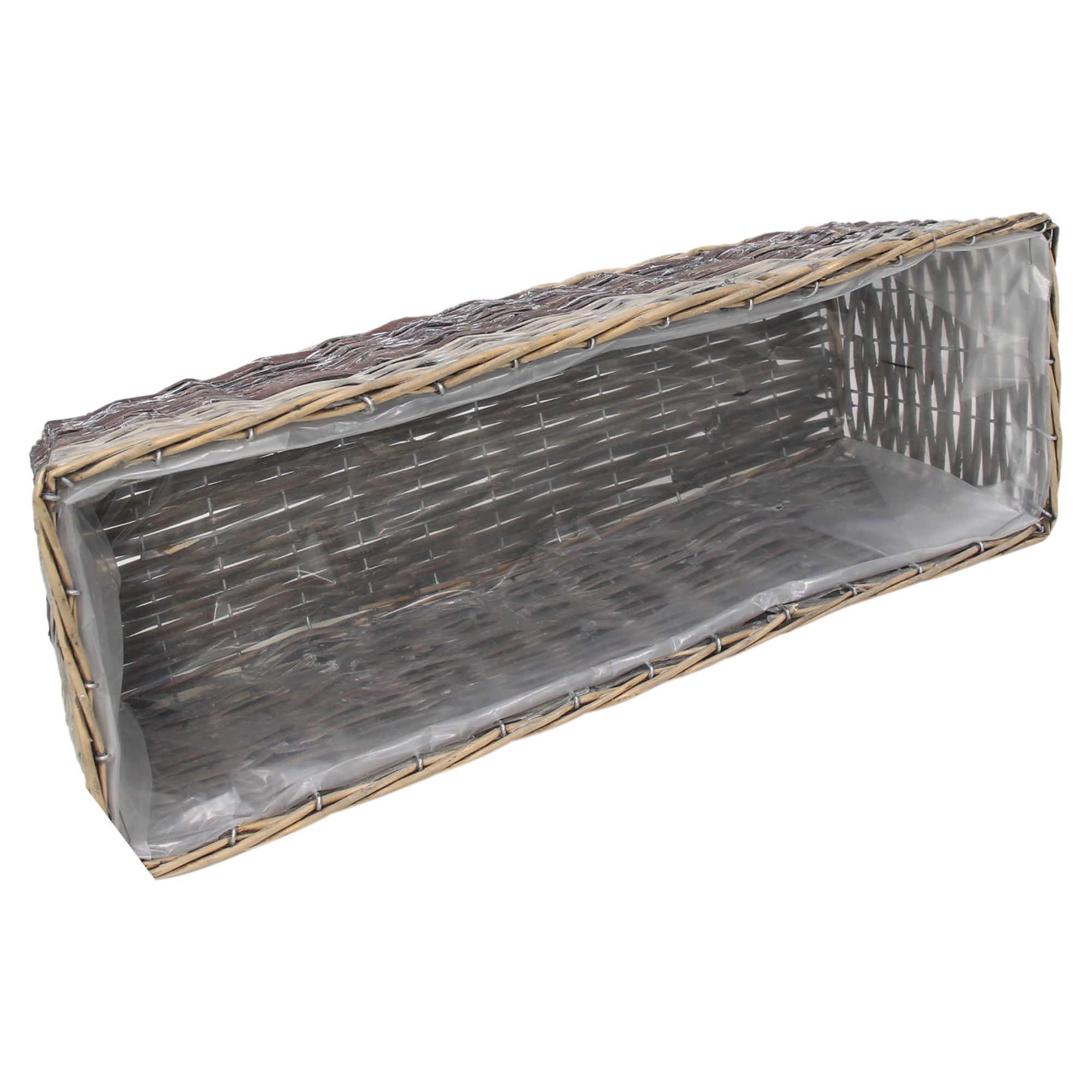 Pflanzer "Graue Weide"  im Frank Flechtwaren Online Shop für Pflanzkörbe kaufen