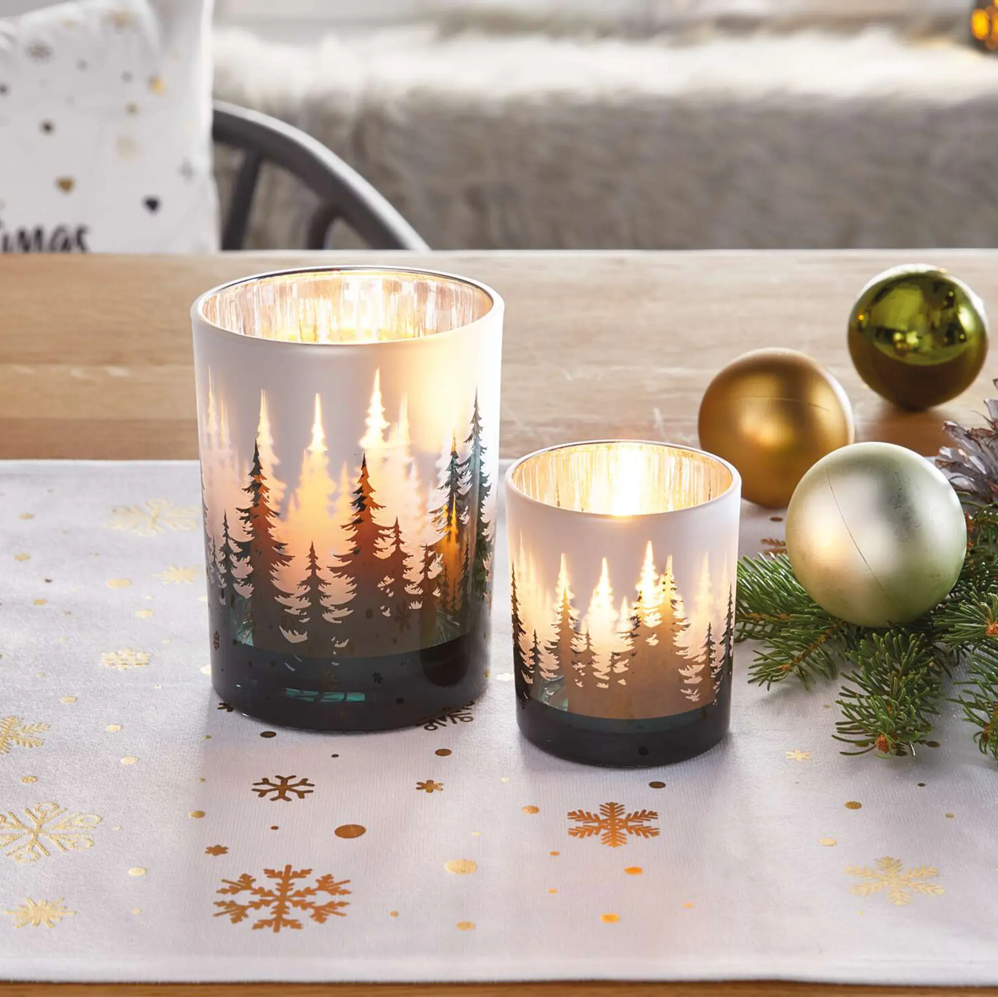 Windlicht "Wald", 2er Set  im Frank Flechtwaren Online Shop kaufen
