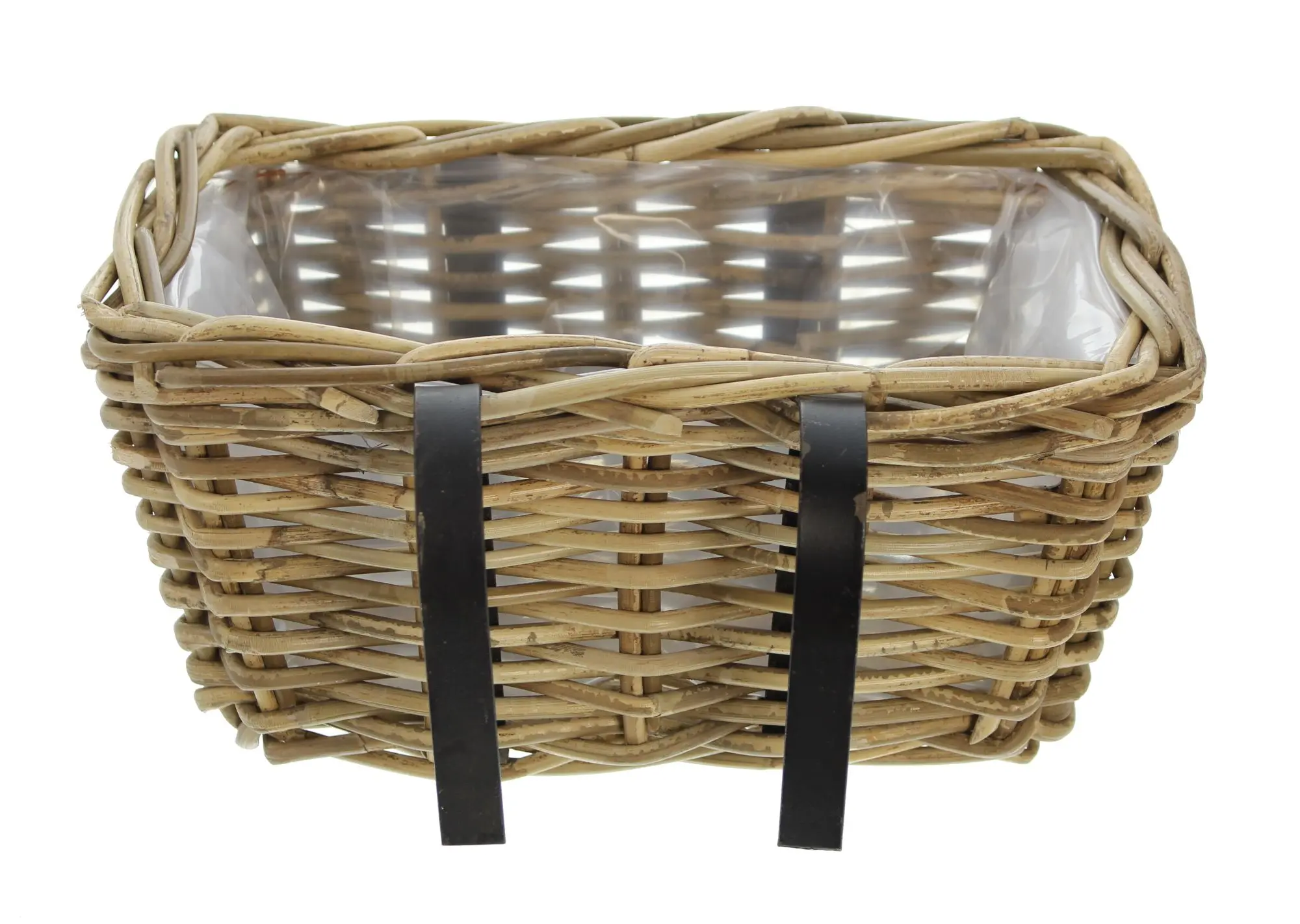 Balkonpflanzer "Rattan", klein  im Frank Flechtwaren Online Shop für Pflanztöpfe kaufen