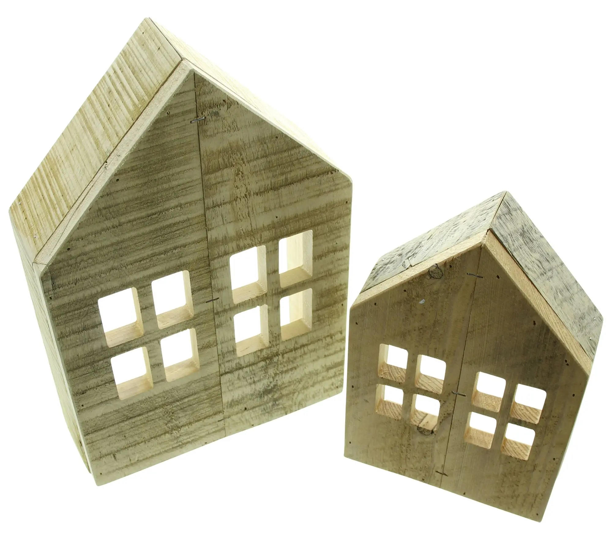 Holzdeko "Häuschen", 2er Set im Frank Flechtwaren Online Shop für Ostern kaufen Holzdeko "Häuschen", 2er Set im Frank Flechtwaren Online Shop für Ostern kaufen