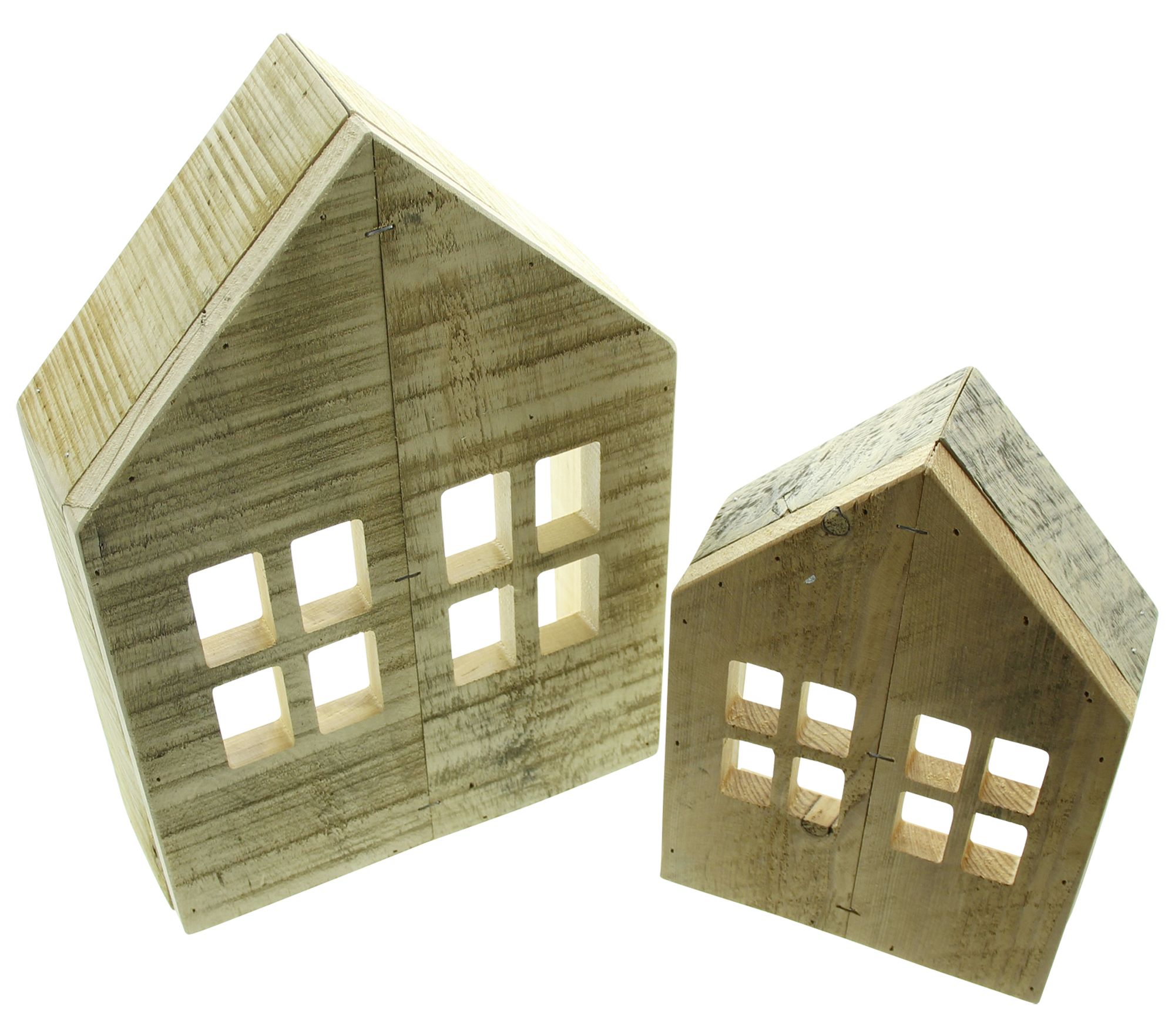 Holzdeko "Häuschen", 2er Set im Frank Flechtwaren Online Shop für Ostern kaufen Holzdeko "Häuschen", 2er Set im Frank Flechtwaren Online Shop für Ostern kaufen