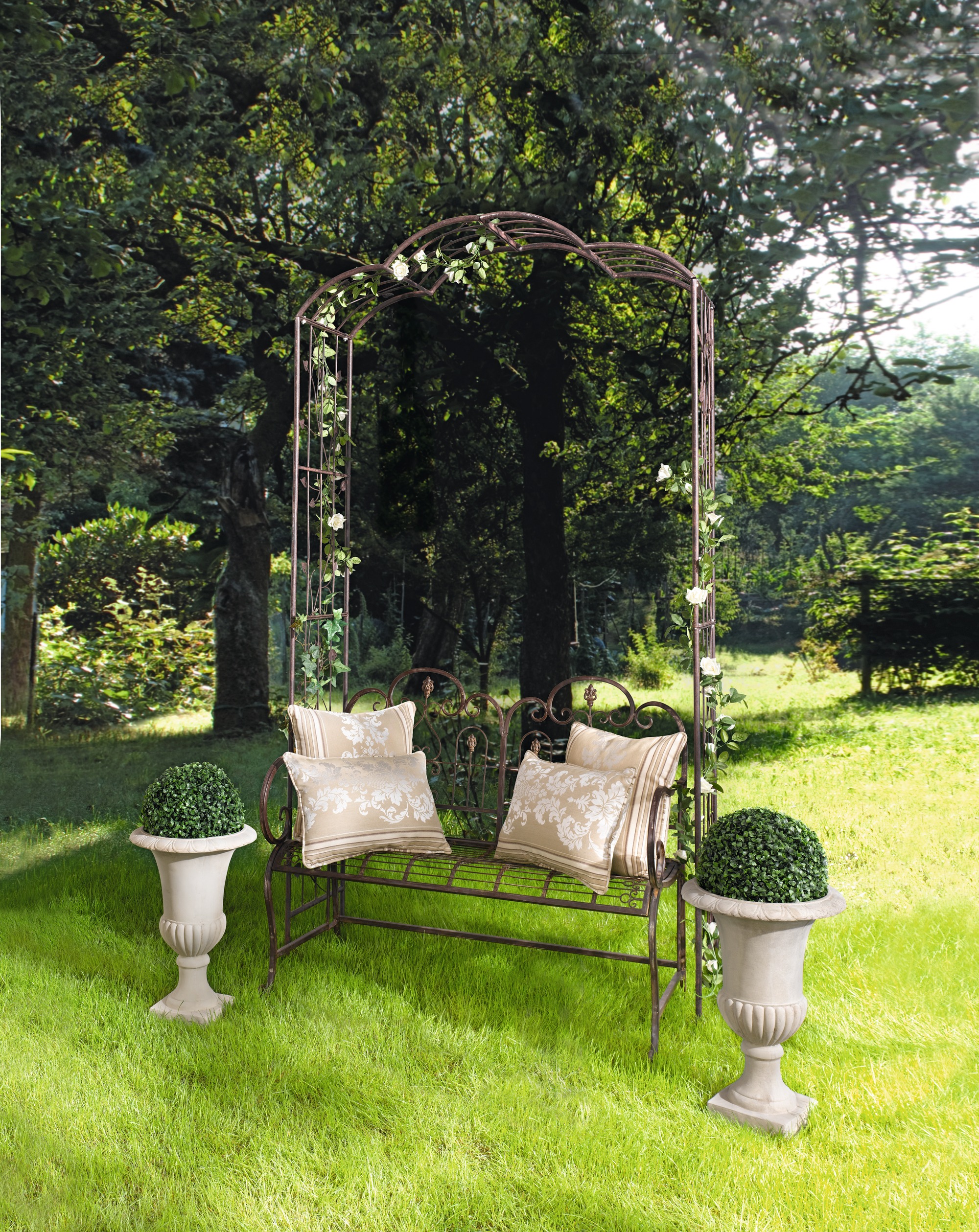 Metallrankbogen "Provencal" im Frank Flechtwaren Online Shop für Rankhilfen & Rankbögen kaufen Metallrankbogen "Provencal" im Frank Flechtwaren Online Shop für Rankhilfen & Rankbögen kaufen