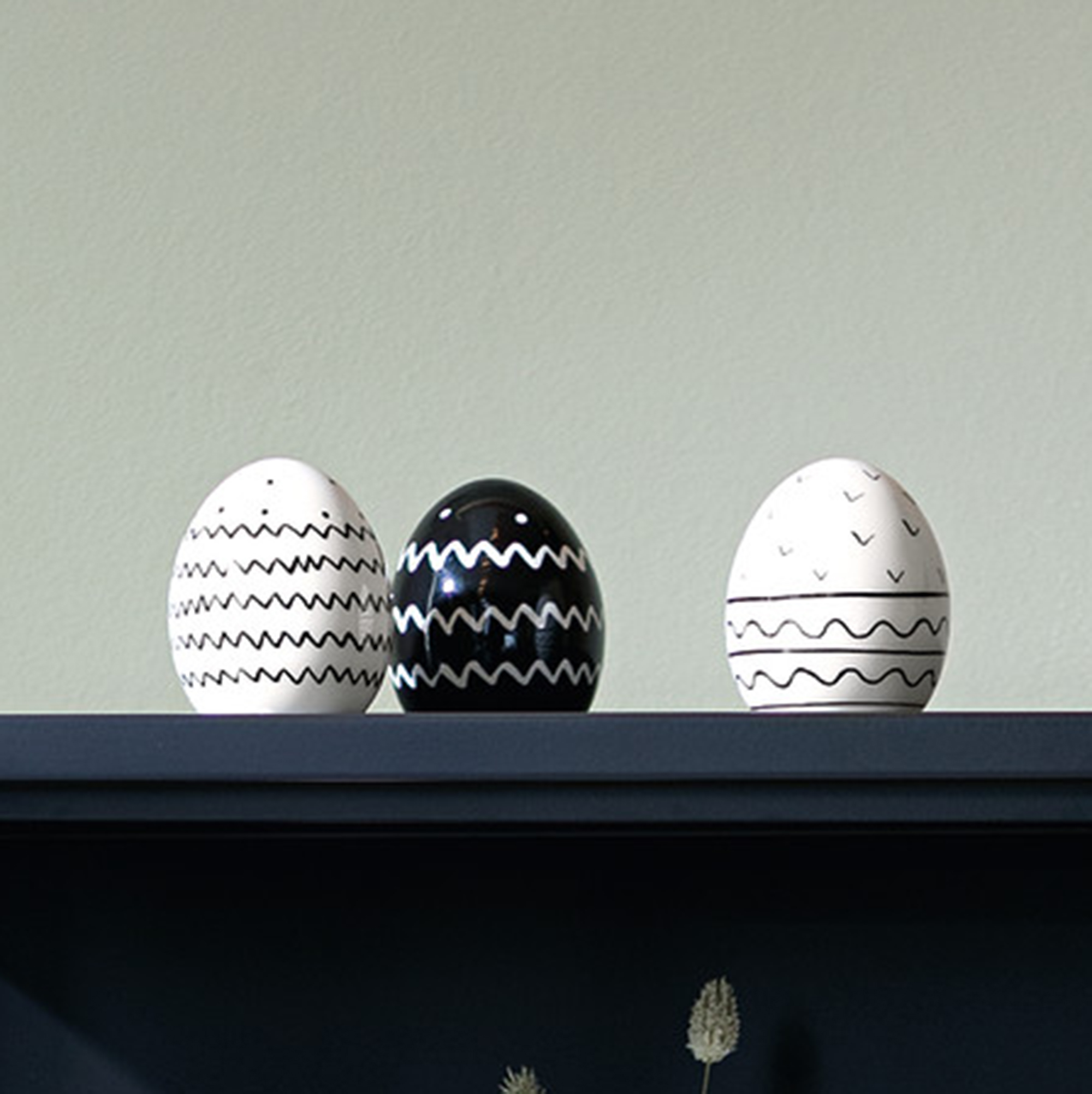 Deko-Ei "Pattern", 3er Set  im Frank Flechtwaren Online Shop für Ostern kaufen