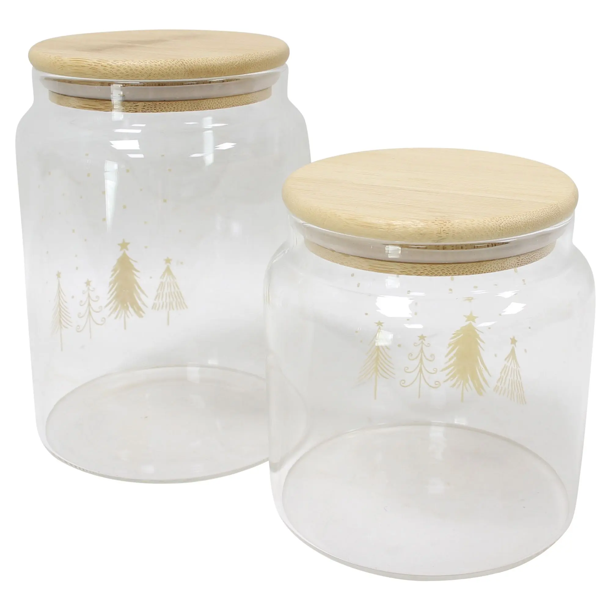 Vorratsglas "Weihnachtswald", 2er Set  im Frank Flechtwaren Online Shop für Geschenkboxen kaufen