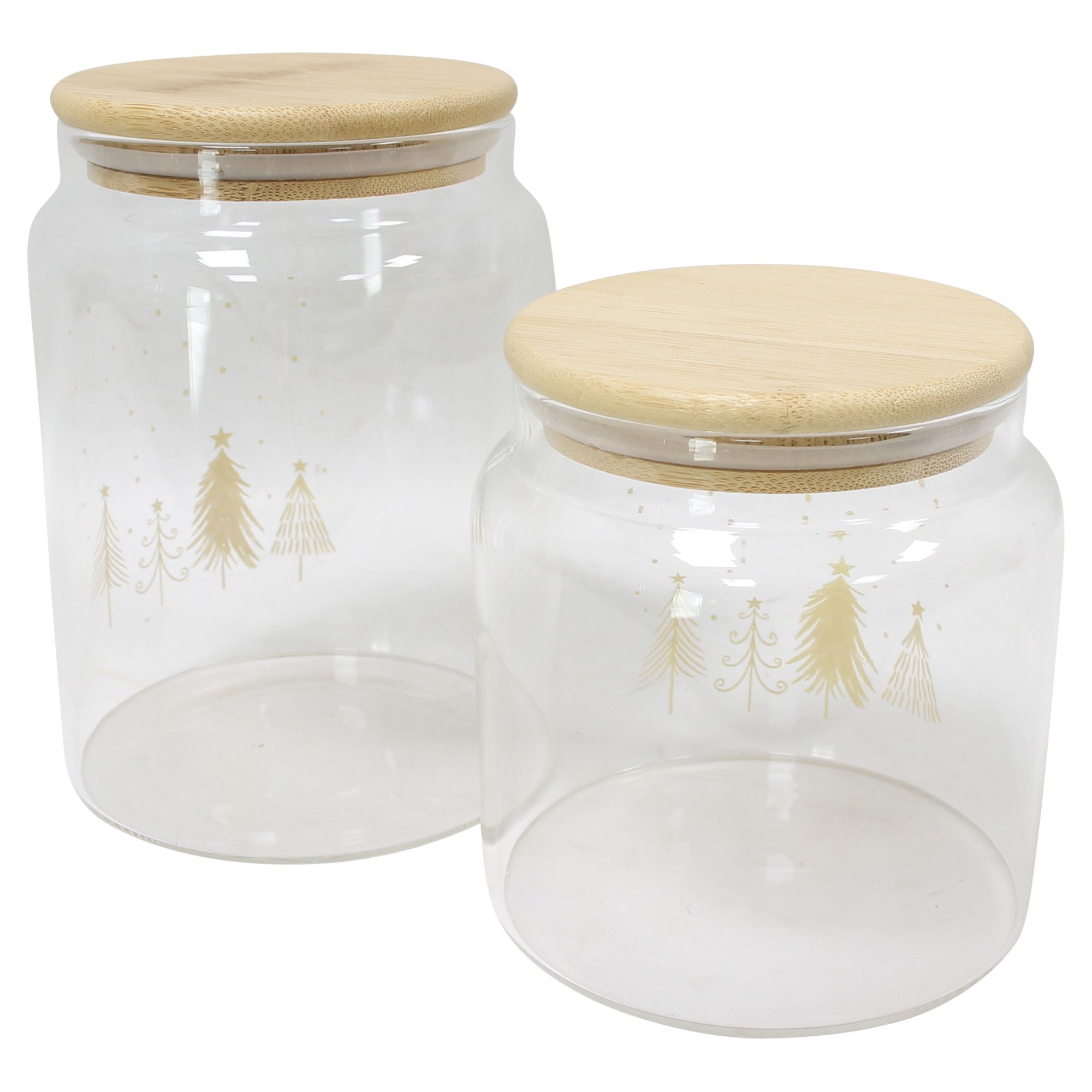 Vorratsglas "Weihnachtswald", 2er Set  im Frank Flechtwaren Online Shop für Geschenkboxen kaufen