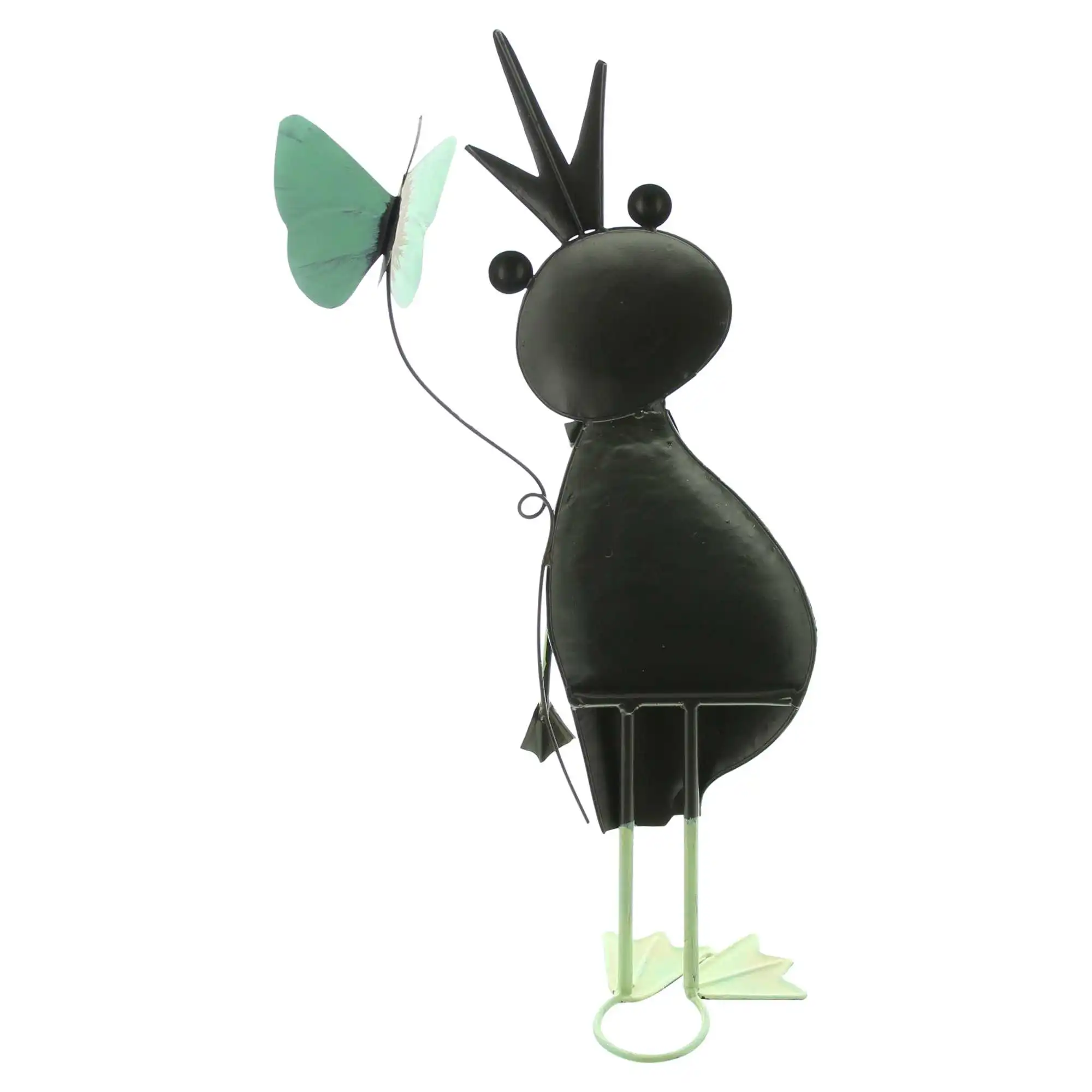 Figur "Frosch mit Schmetterling" im Frank Flechtwaren Online Shop für Gartenfiguren kaufen Figur "Frosch mit Schmetterling" im Frank Flechtwaren Online Shop für Gartenfiguren kaufen