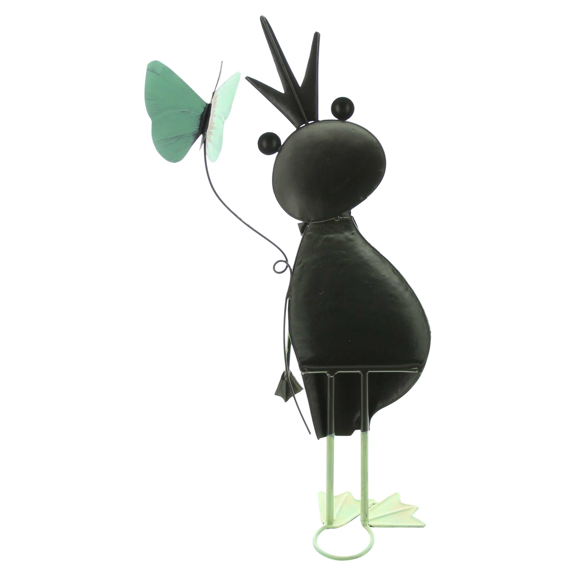 Figur "Frosch mit Schmetterling" im Frank Flechtwaren Online Shop für Gartenfiguren kaufen Figur "Frosch mit Schmetterling" im Frank Flechtwaren Online Shop für Gartenfiguren kaufen