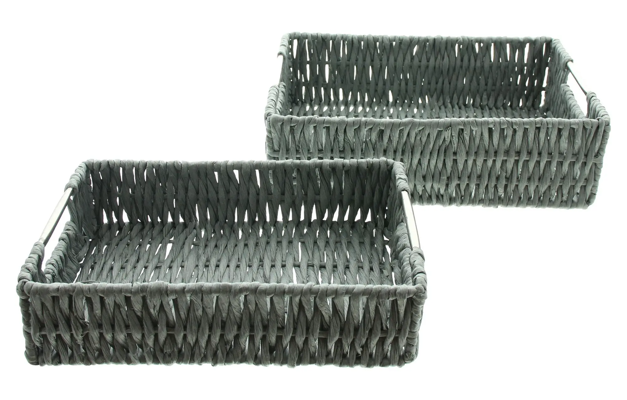 Schale "Grau", 2er Set im Frank Flechtwaren Online Shop für Korbtabletts kaufen Schale "Grau", 2er Set im Frank Flechtwaren Online Shop für Korbtabletts kaufen