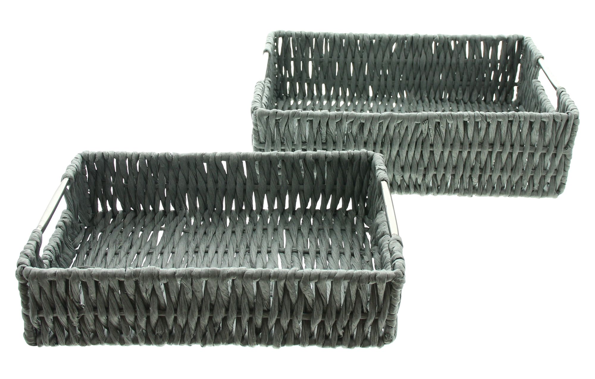 Schale "Grau", 2er Set im Frank Flechtwaren Online Shop für Korbtabletts kaufen Schale "Grau", 2er Set im Frank Flechtwaren Online Shop für Korbtabletts kaufen