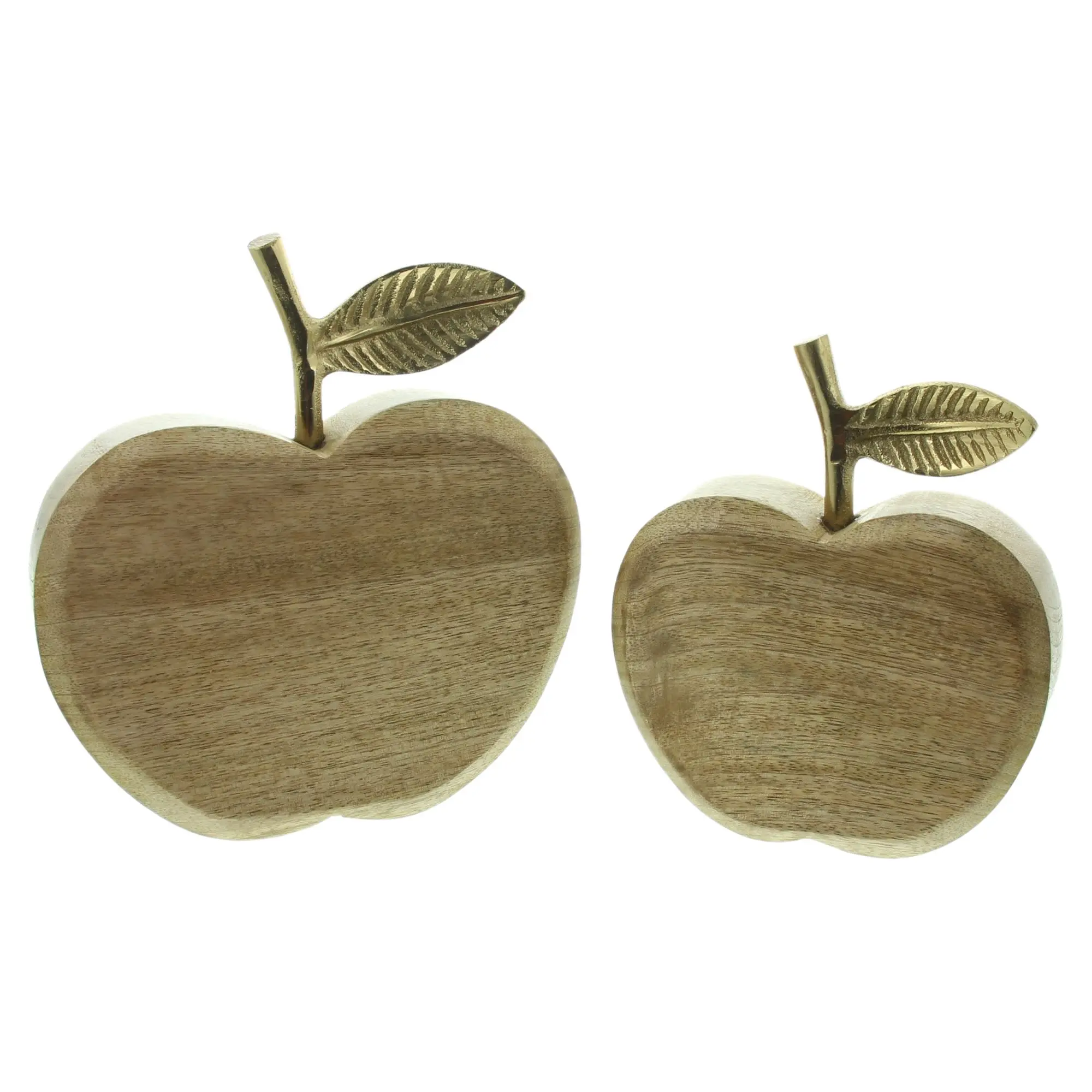 Deko-Apfel "Goldglanz", 2er Set  im Frank Flechtwaren Online Shop für Herbstliche Dekofiguren kaufen