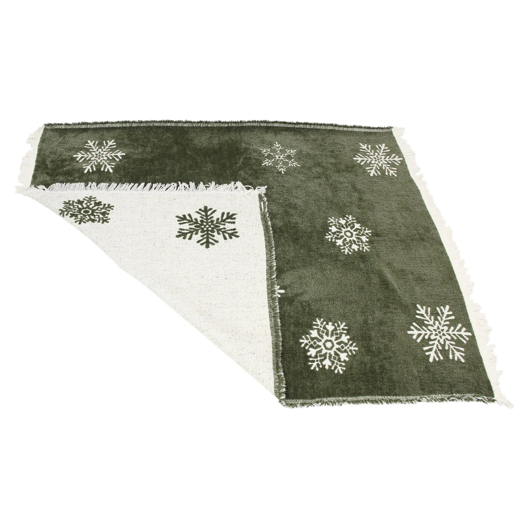 Kuscheldecke "Schneeflocken"  im Frank Flechtwaren Online Shop für Weihnachtliche Kuscheldecken kaufen