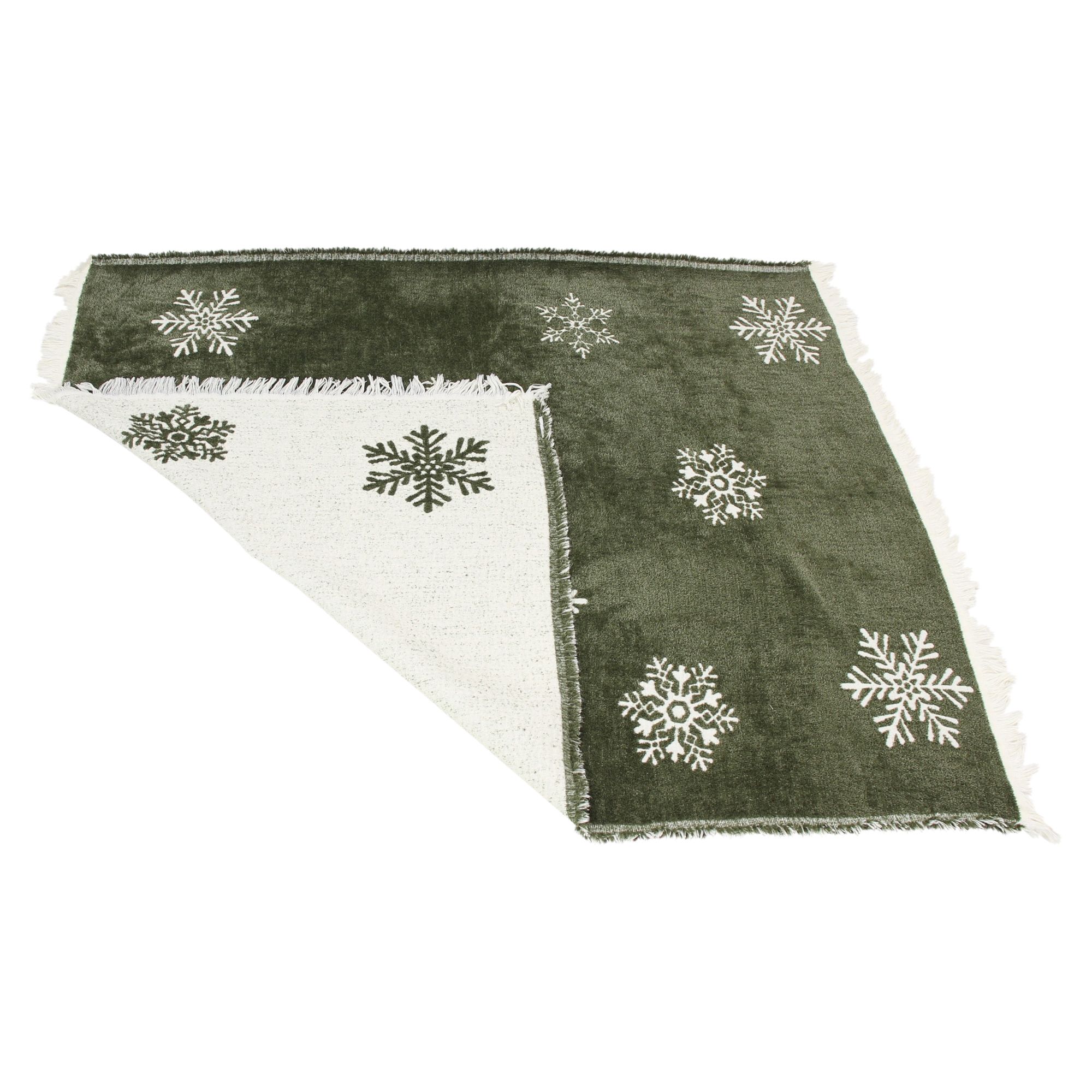 Kuscheldecke "Schneeflocken"  im Frank Flechtwaren Online Shop für Weihnachtliche Kuscheldecken kaufen