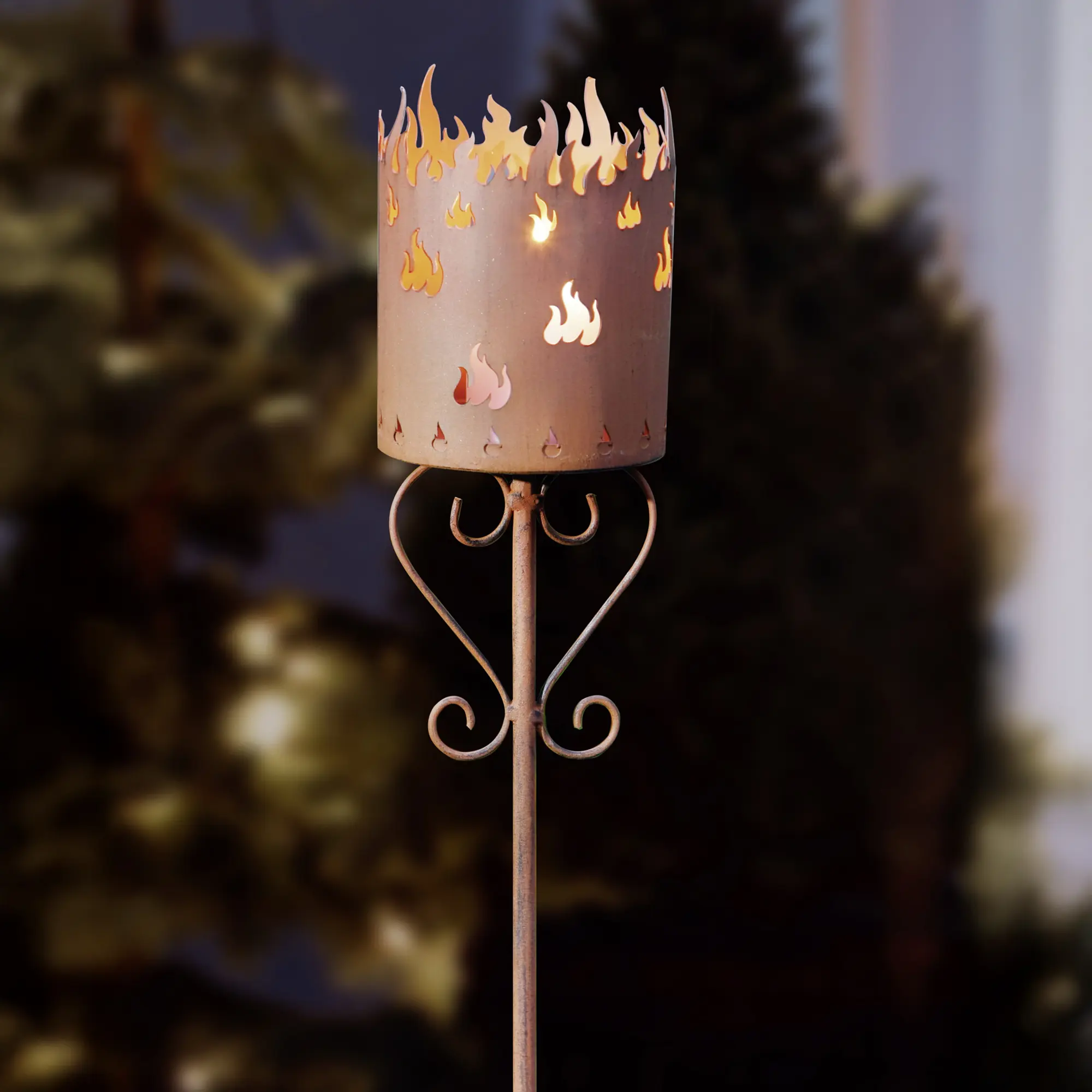 Gartenstecker "Flammenkelch"  im Frank Flechtwaren Online Shop kaufen