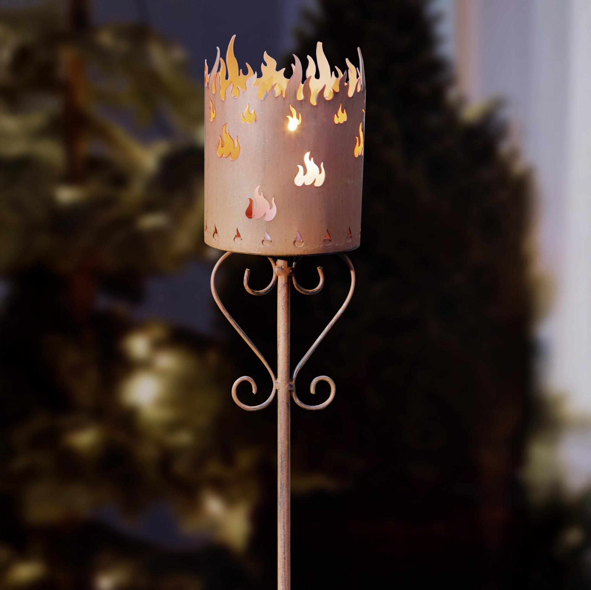 Gartenstecker "Flammenkelch"  im Frank Flechtwaren Online Shop kaufen
