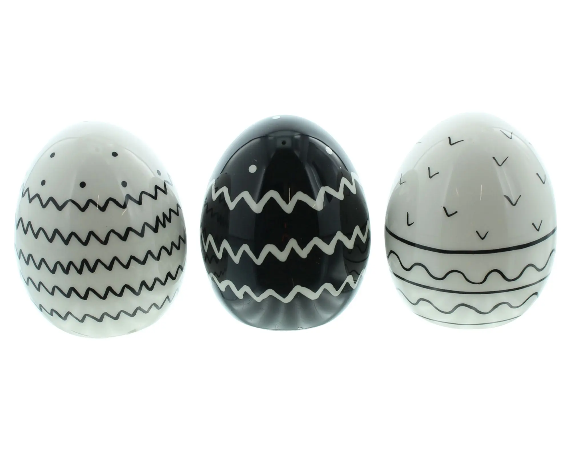 Deko-Ei "Pattern", 3er Set  im Frank Flechtwaren Online Shop für Ostern kaufen