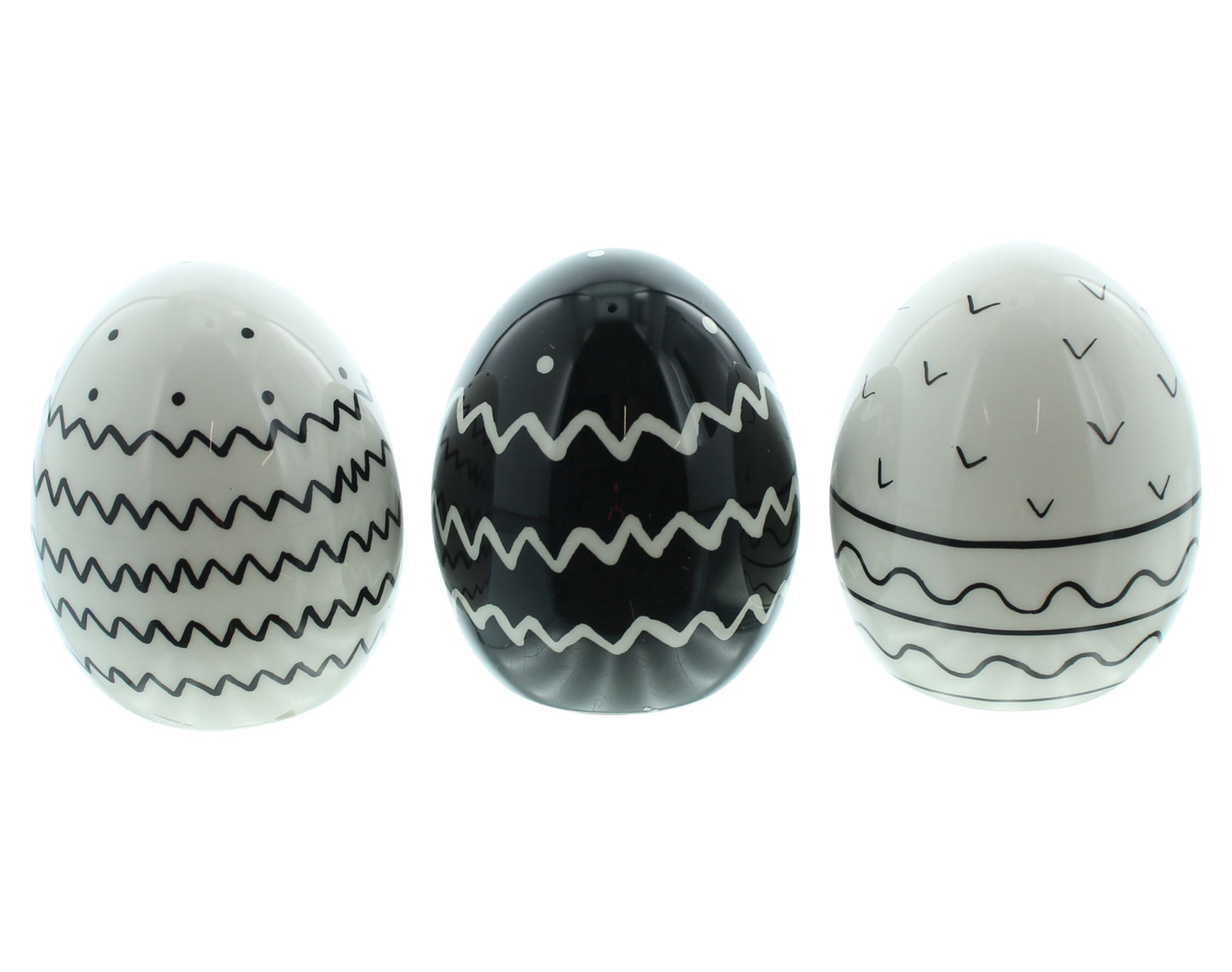 Deko-Ei "Pattern", 3er Set  im Frank Flechtwaren Online Shop für Ostern kaufen