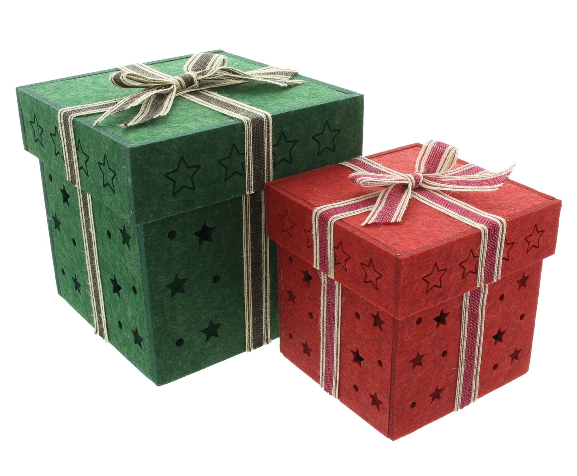 Geschenkbox "Schleife", 2er Set  im Frank Flechtwaren Online Shop für Geschenkboxen kaufen
