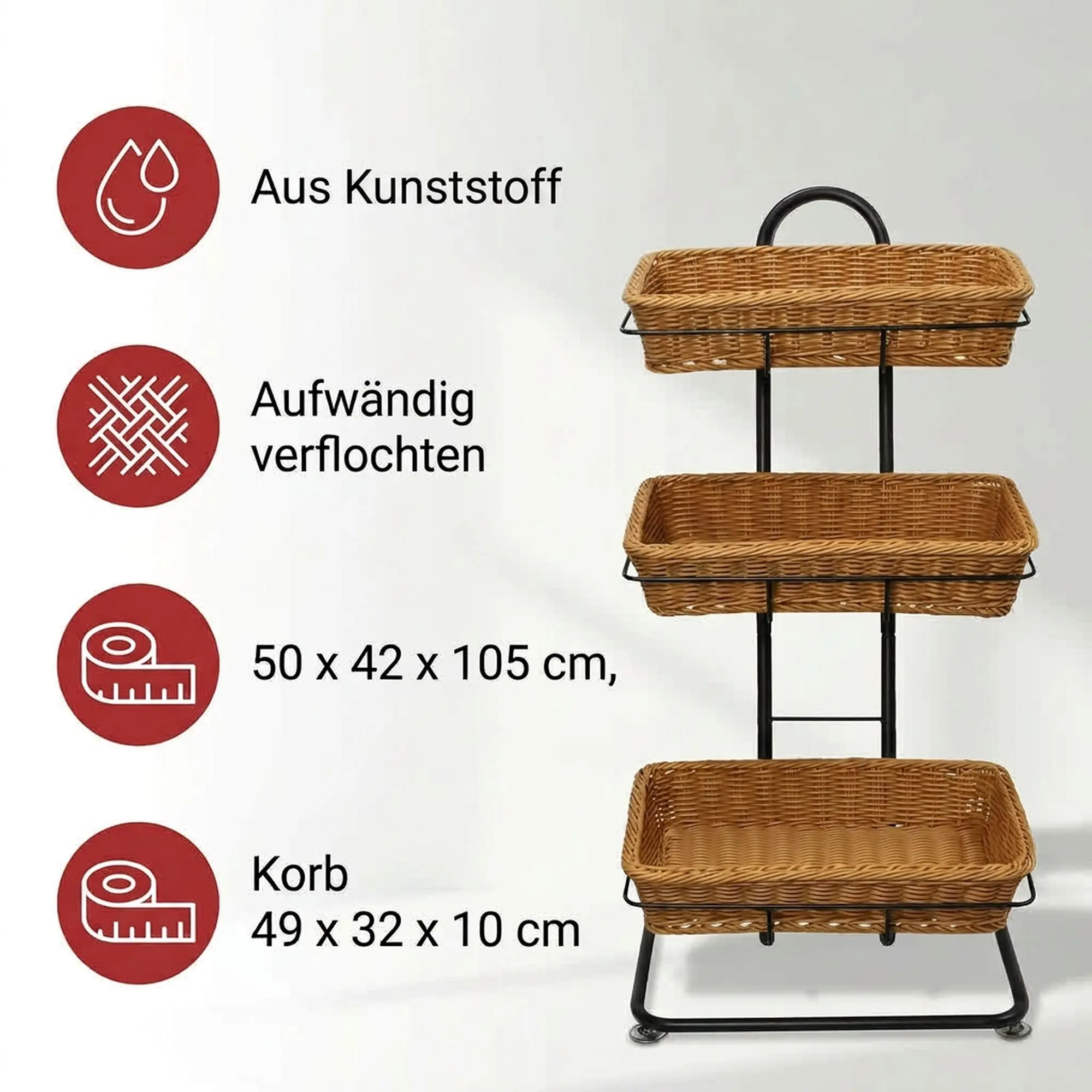 Korbständer "Polykörbe"  im Frank Flechtwaren Online Shop für Küche kaufen
