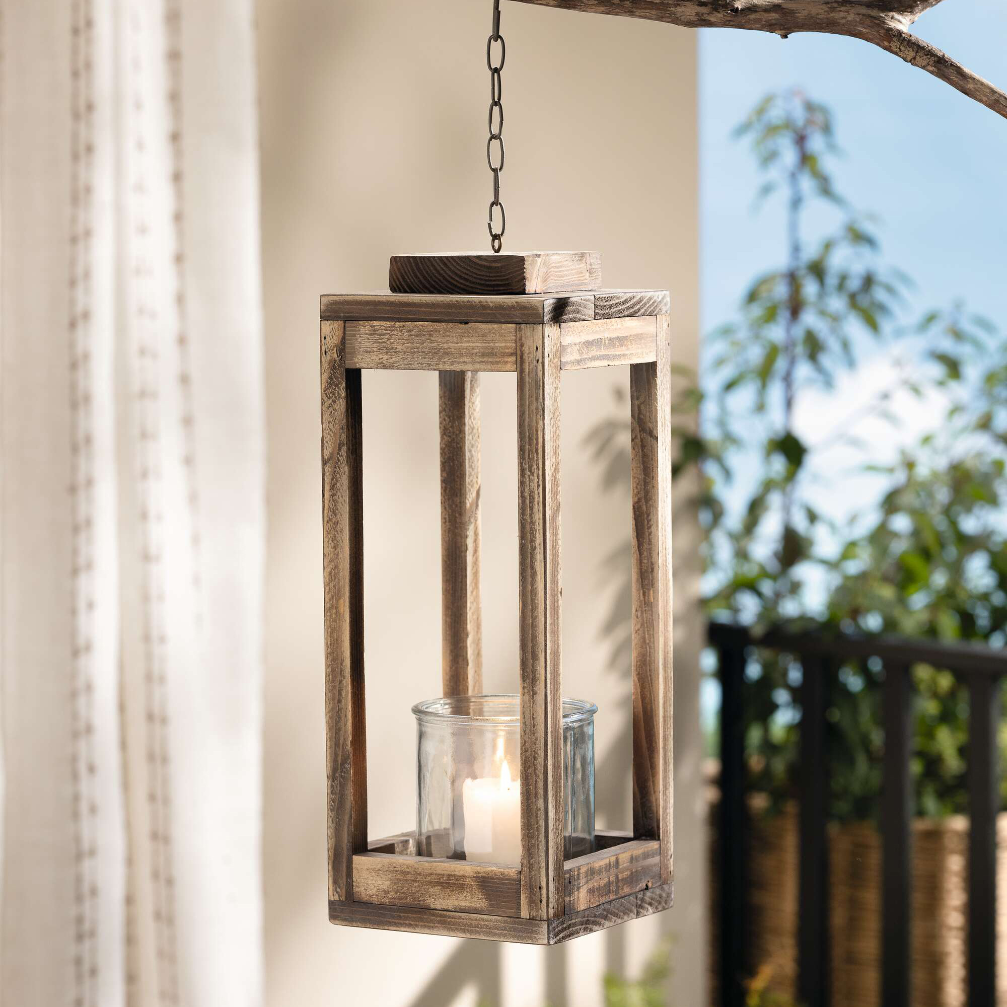 Laterne "Shabby-Chic"  im Frank Flechtwaren Online Shop kaufen