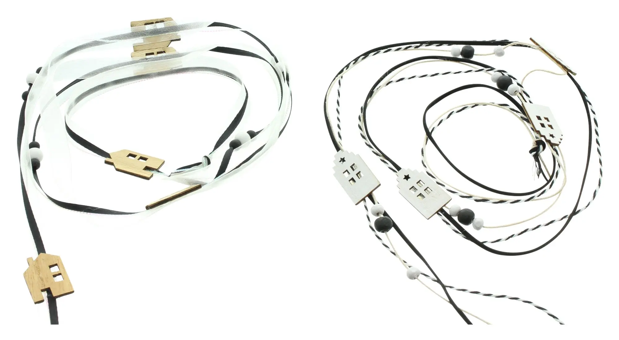 Geschenkband "Häuschen", 2er Set  im Frank Flechtwaren Online Shop für Ostern kaufen