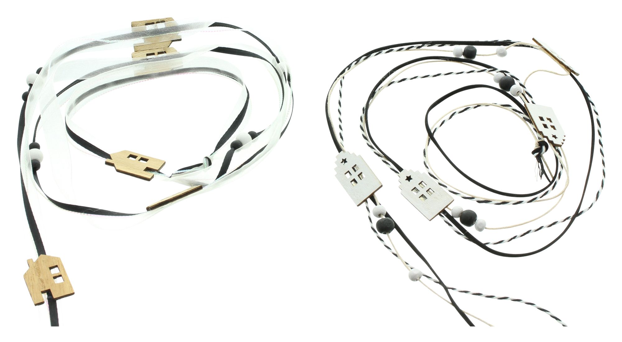 Geschenkband "Häuschen", 2er Set  im Frank Flechtwaren Online Shop für Ostern kaufen