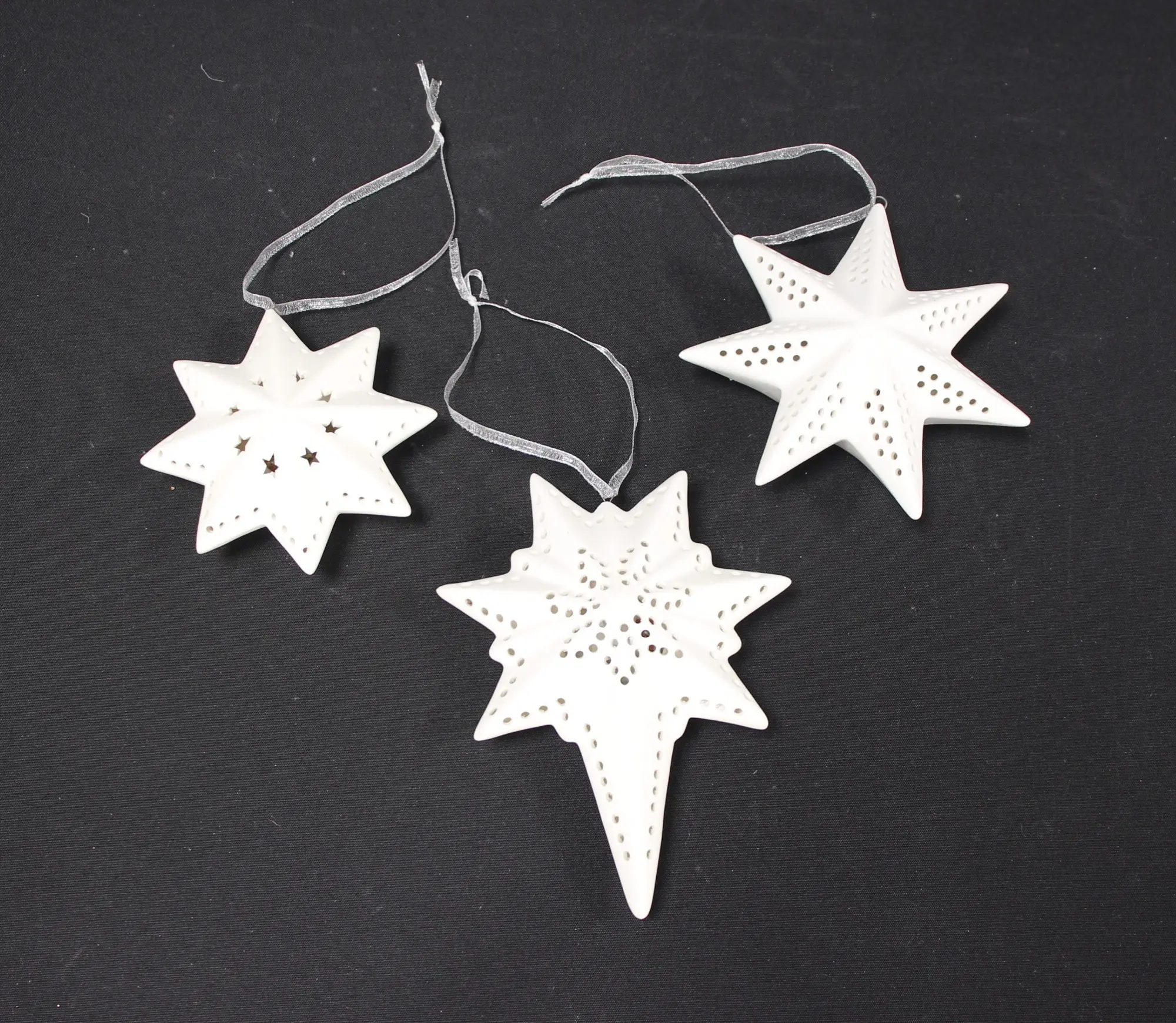 LED-Hänger "White", 3er Set  im Frank Flechtwaren Online Shop für Sterne kaufen