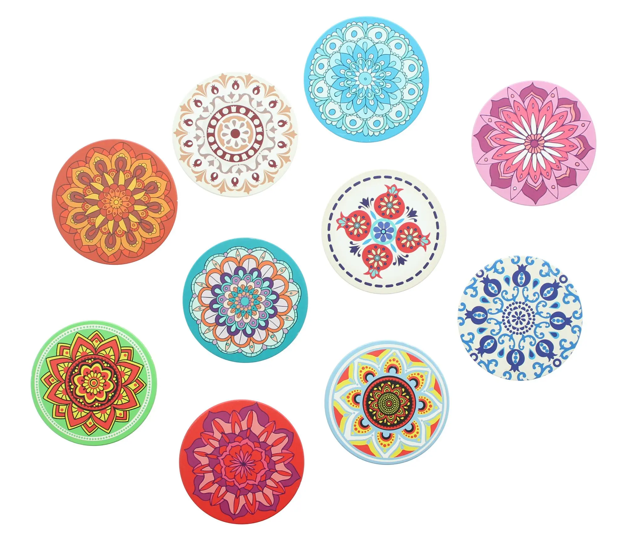 Untersetzer "Mandala", 10er Set  im Frank Flechtwaren Online Shop für Küche kaufen