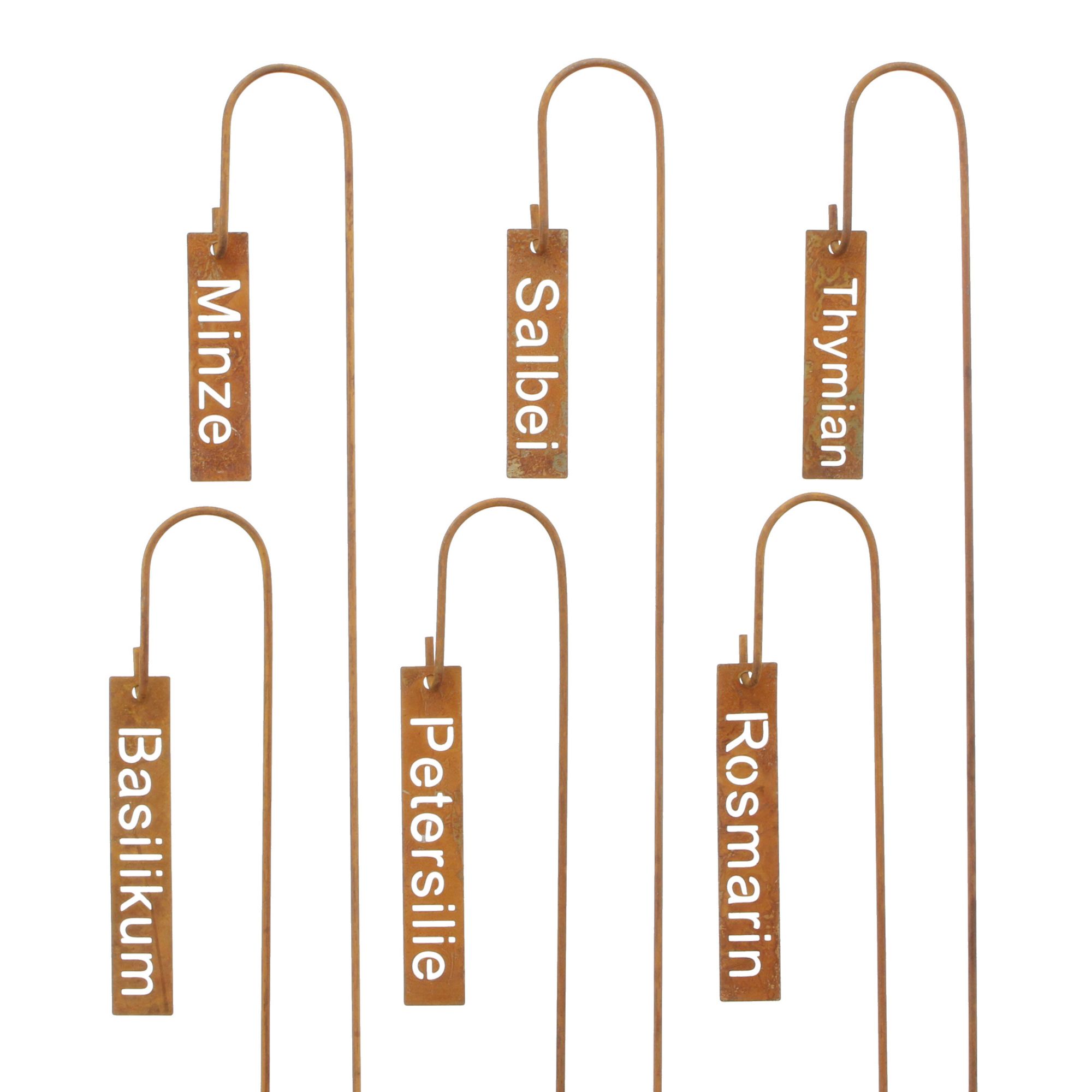 Pflanzenstecker "Kräuter", 6er Set im Frank Flechtwaren Online Shop für Gartenstecker kaufen Pflanzenstecker "Kräuter", 6er Set im Frank Flechtwaren Online Shop für Gartenstecker kaufen