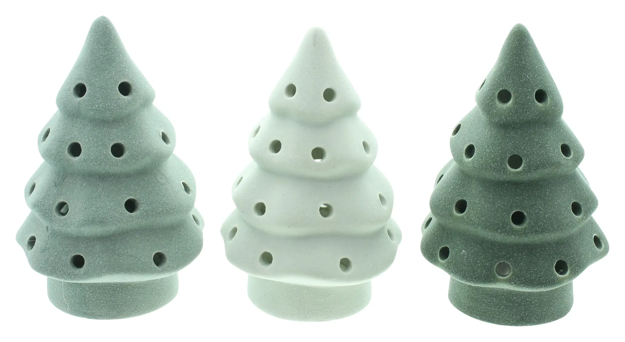 LED-Tanne "Green Shades", 3er Set  im Frank Flechtwaren Online Shop für Weihnachten kaufen