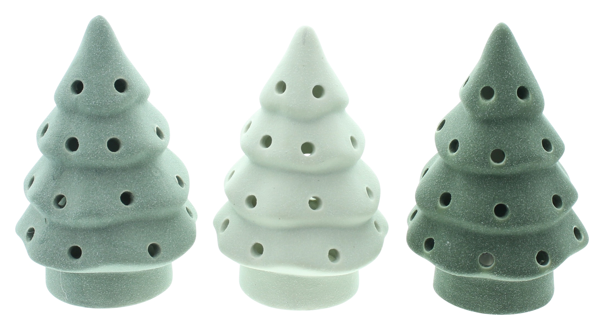 LED-Tanne "Green Shades", 3er Set  im Frank Flechtwaren Online Shop für Tannenbäume kaufen