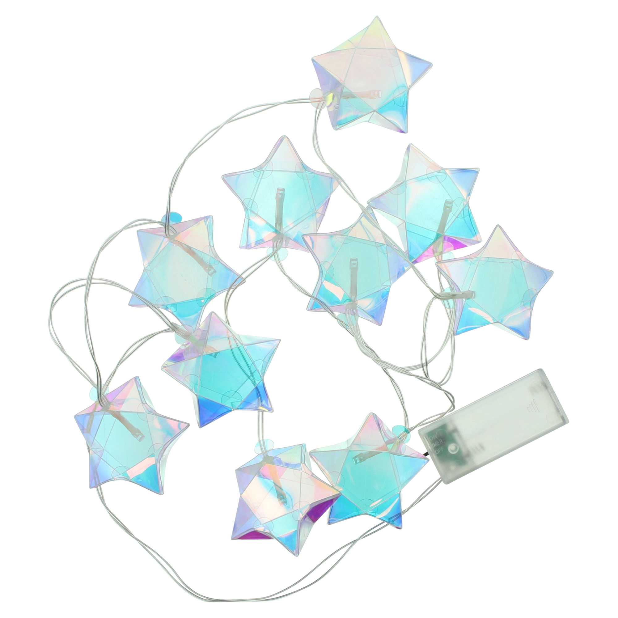 LED-Lichterkette "Rainbow-Stars"  im Frank Flechtwaren Online Shop für Weihnachten kaufen