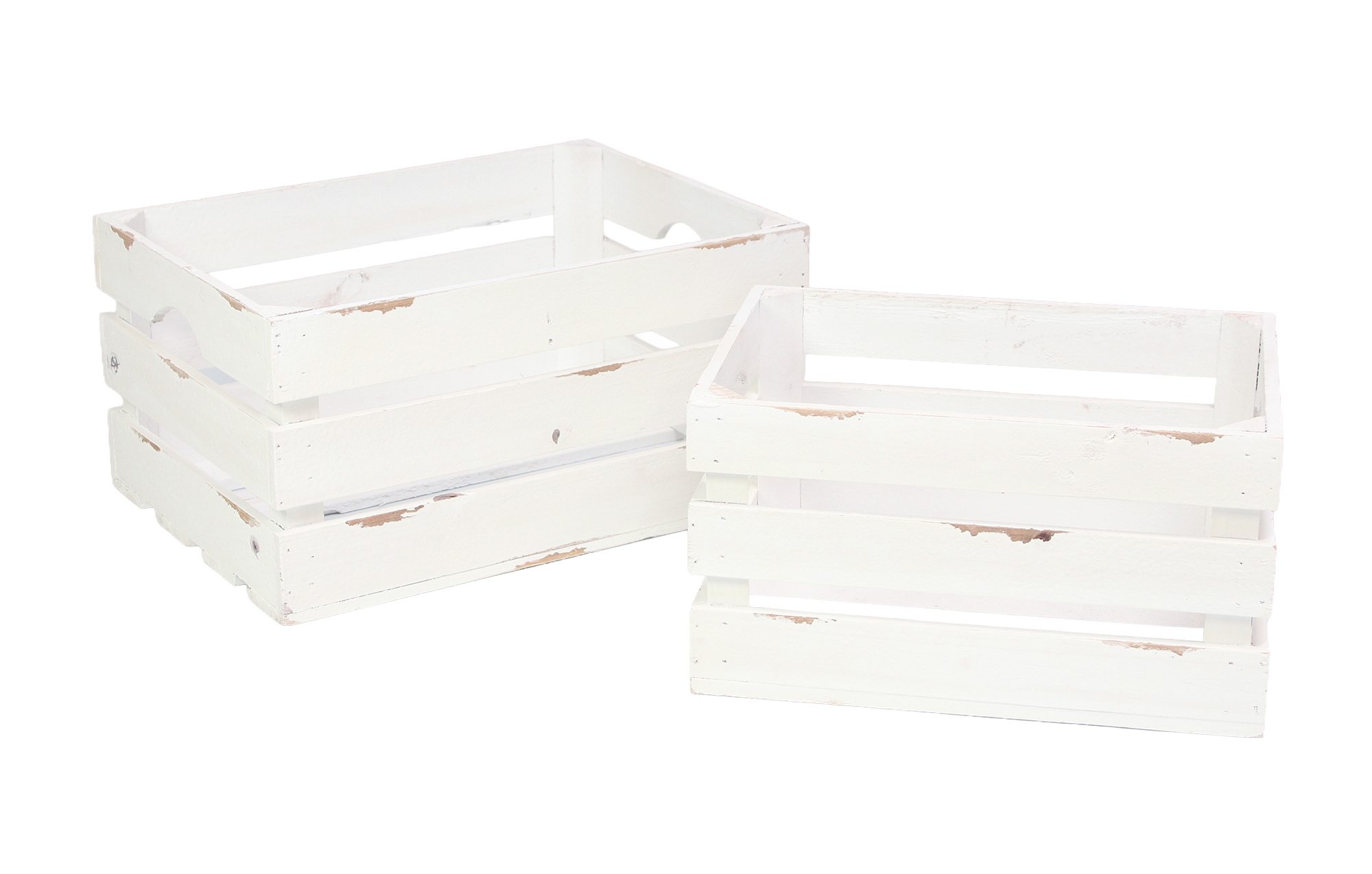 Universalkiste "Used-Look", 2er Set  im Frank Flechtwaren Online Shop für Shabby Chic kaufen
