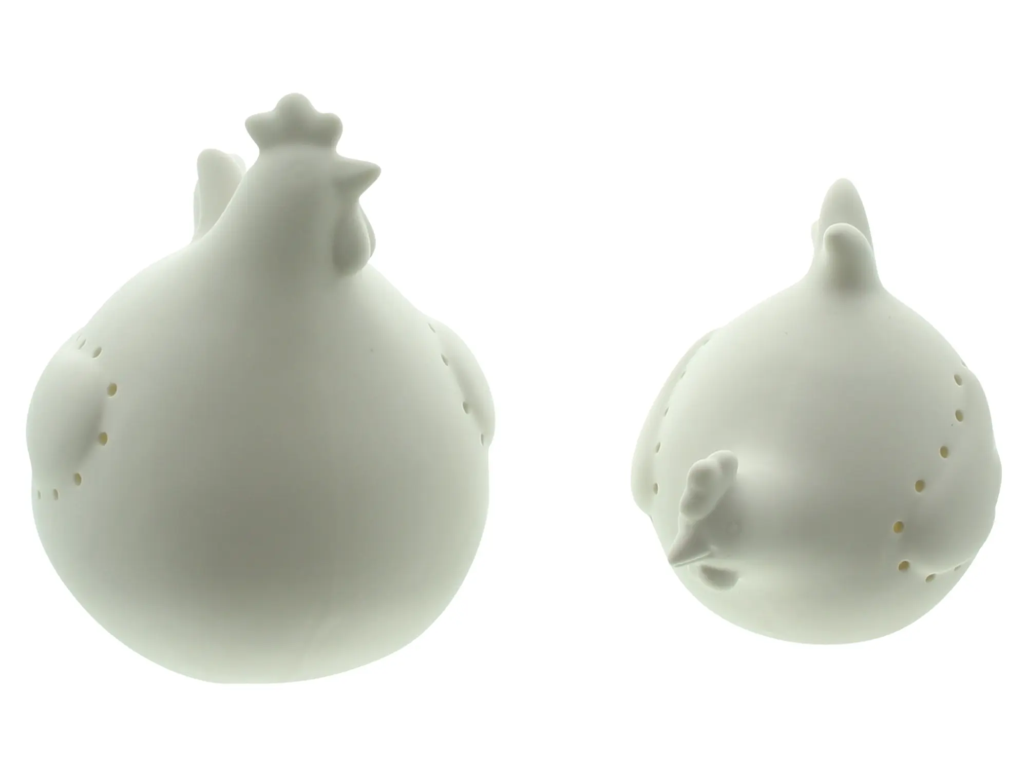 LED-Huhn "White", 2er Set  im Frank Flechtwaren Online Shop für Ostern kaufen